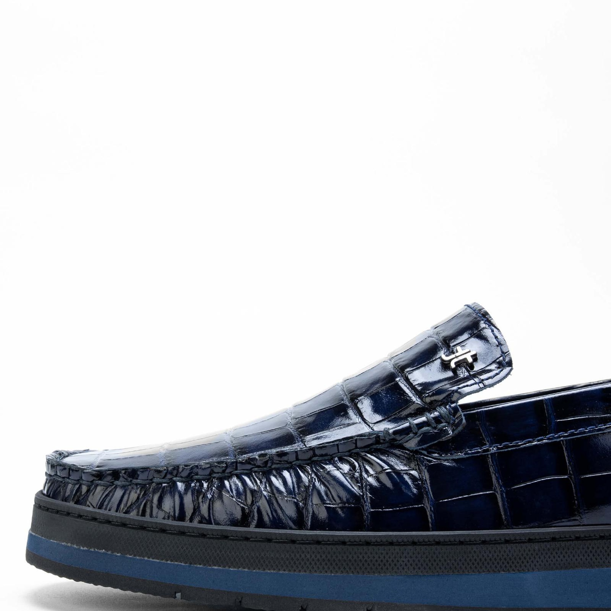 Tamer Tanca Erkek Hakiki Deri Lacivert Loafer Ayakkabı