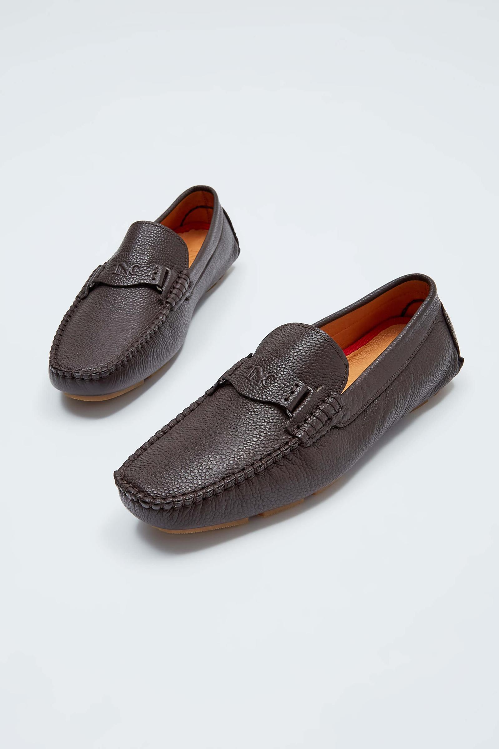 Tamer Tanca Tamer Tanca Erkek Hakiki Deri Kahverengi Floter Loafer Ayakkabı Casual Ayakkabı | FashFed Kahverengi - 6. görsel