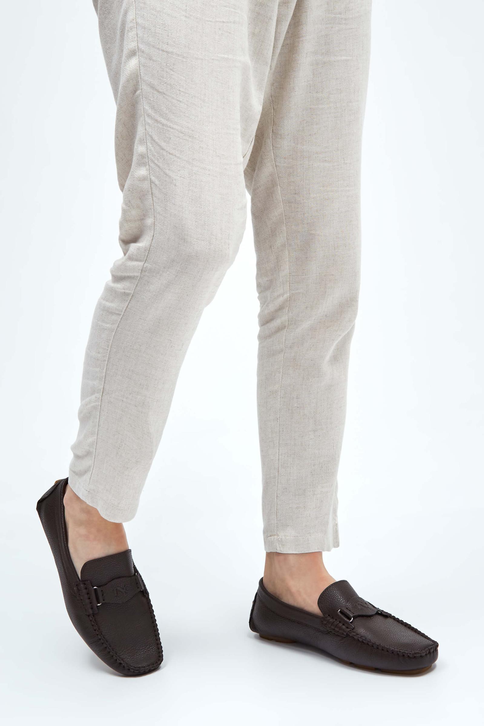 Tamer Tanca Tamer Tanca Erkek Hakiki Deri Kahverengi Floter Loafer Ayakkabı Casual Ayakkabı | FashFed Kahverengi - 4. görsel