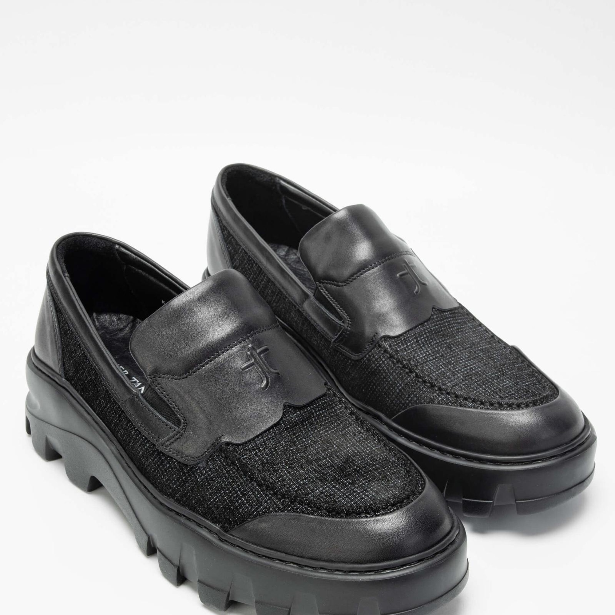 Tamer Tanca Erkek Hakiki Deri Siyah Loafer Ayakkabı