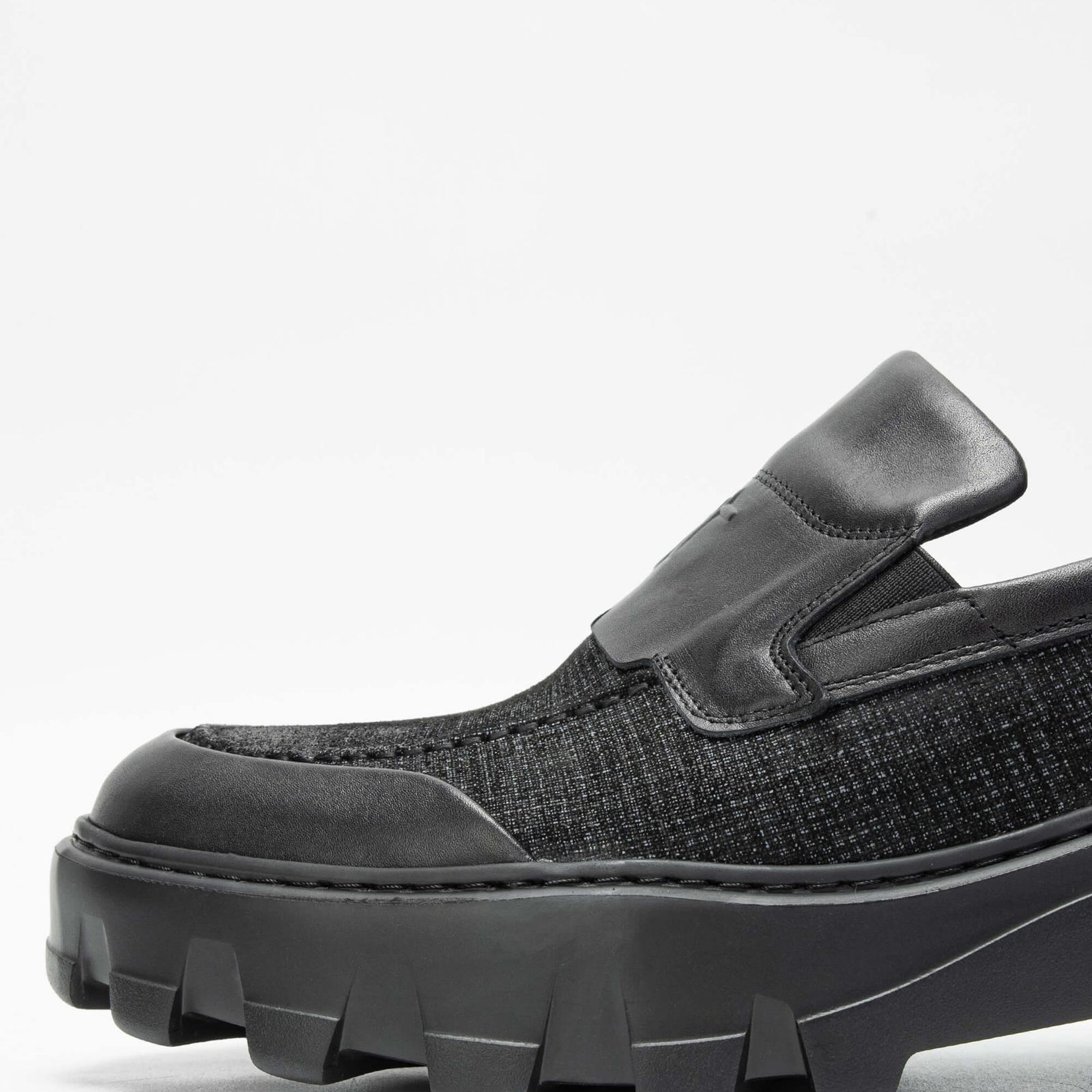 Tamer Tanca Erkek Hakiki Deri Siyah Loafer Ayakkabı