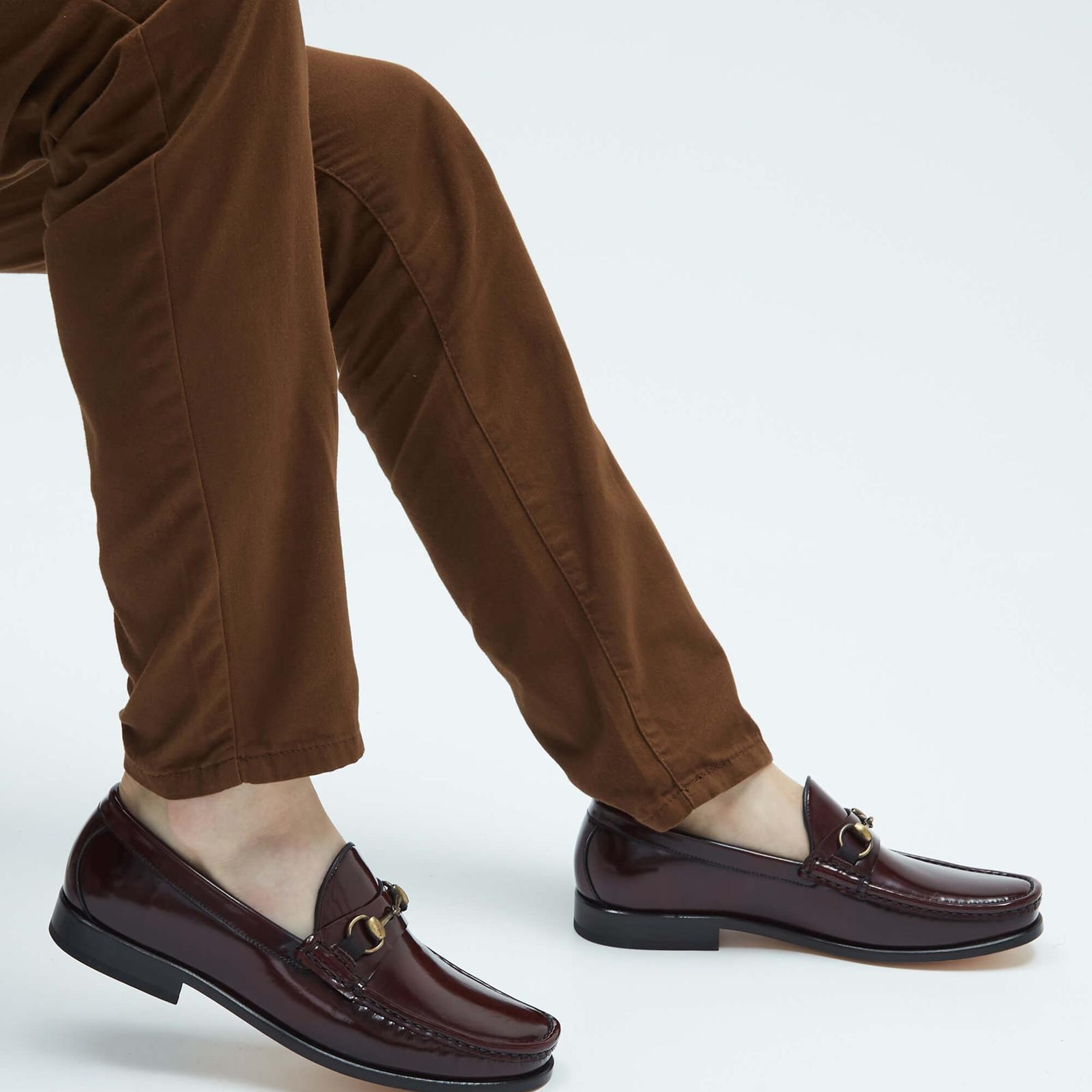 Tamer Tanca Erkek Hakiki Deri Bordo Mokasen & Loafer Ayakkabı