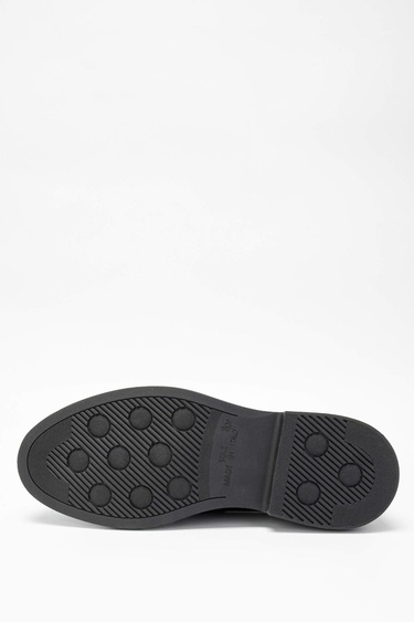  Tamer Tanca Erkek Hakiki Deri Siyah Loafer Ayakkabı