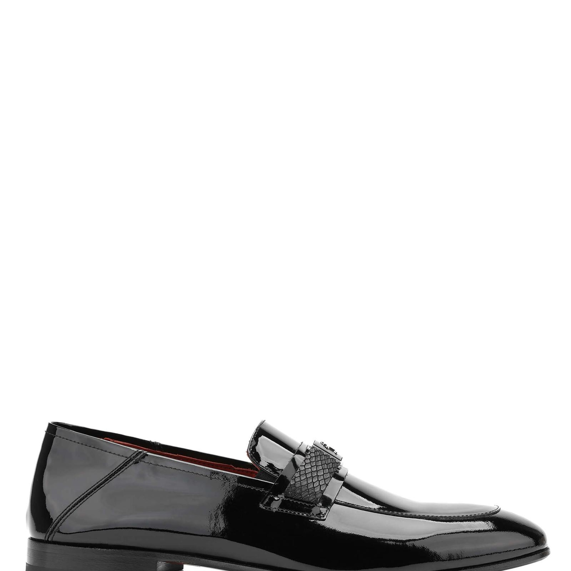 Tamer Tanca Erkek Hakiki Deri Siyah Rugan Loafer Ayakkabı