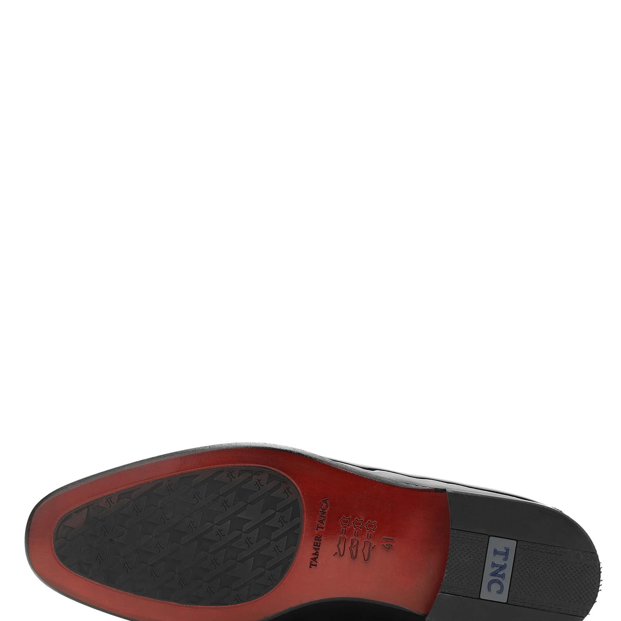 Tamer Tanca Erkek Hakiki Deri Siyah Rugan Loafer Ayakkabı