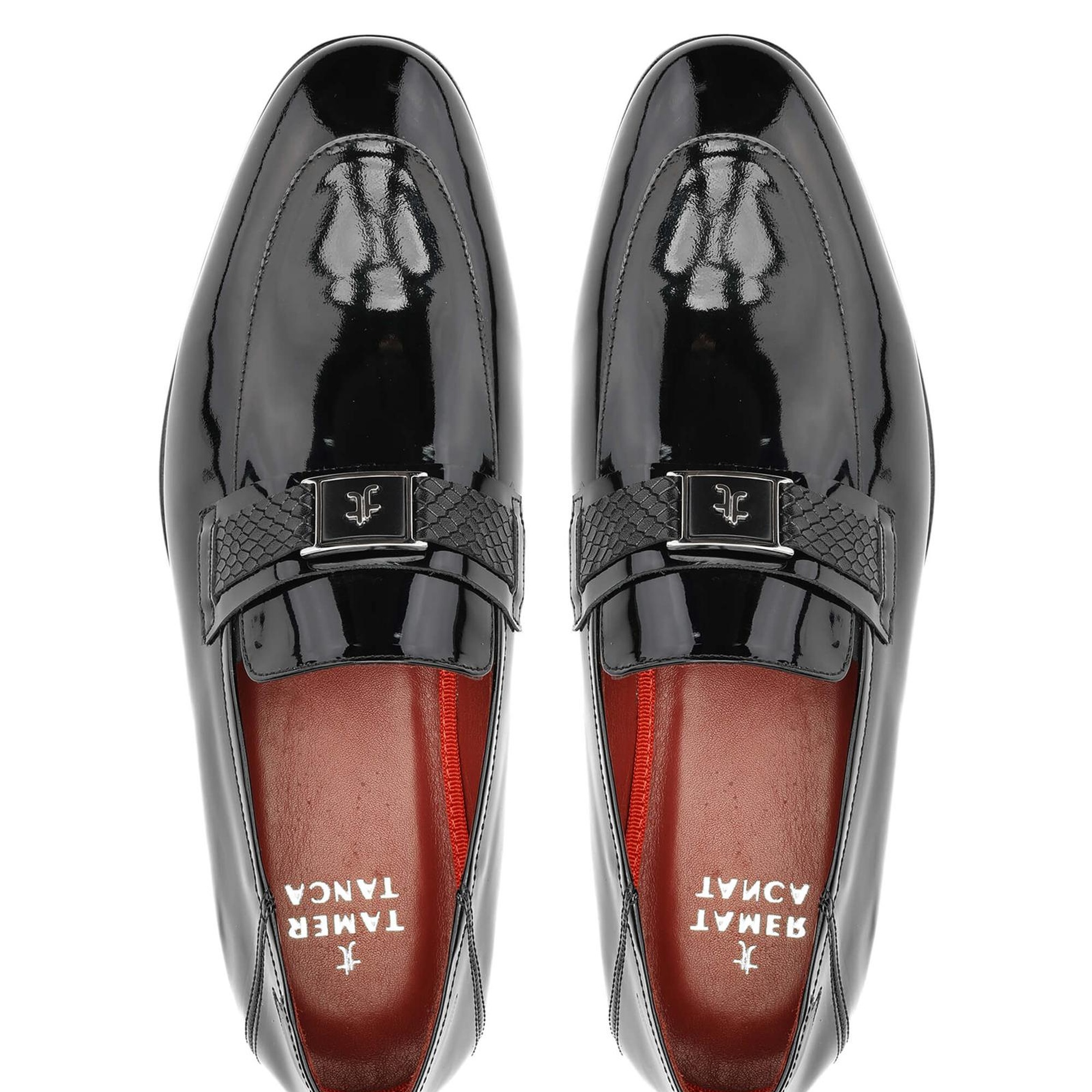 Tamer Tanca Erkek Hakiki Deri Siyah Rugan Loafer Ayakkabı