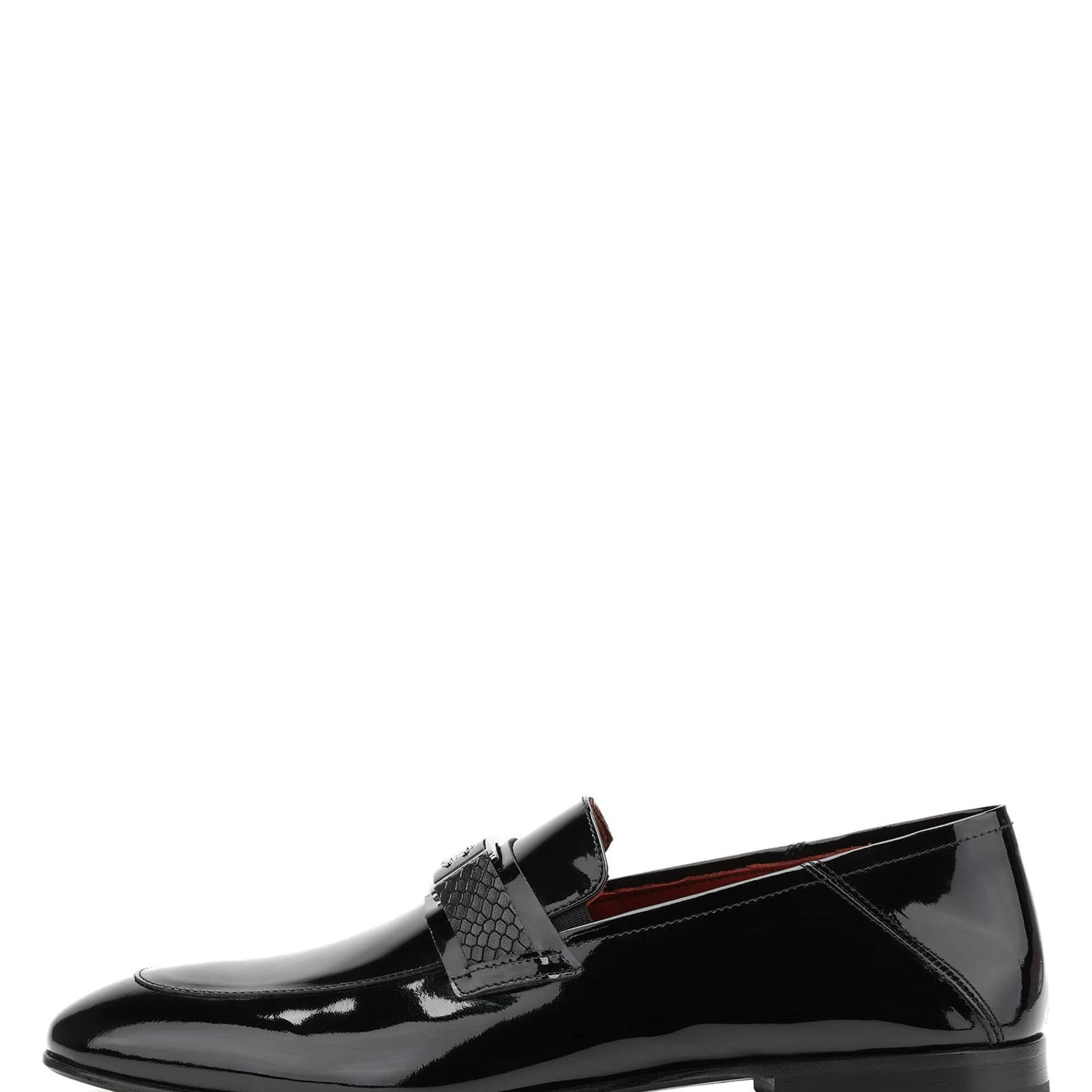 Tamer Tanca Erkek Hakiki Deri Siyah Rugan Loafer Ayakkabı