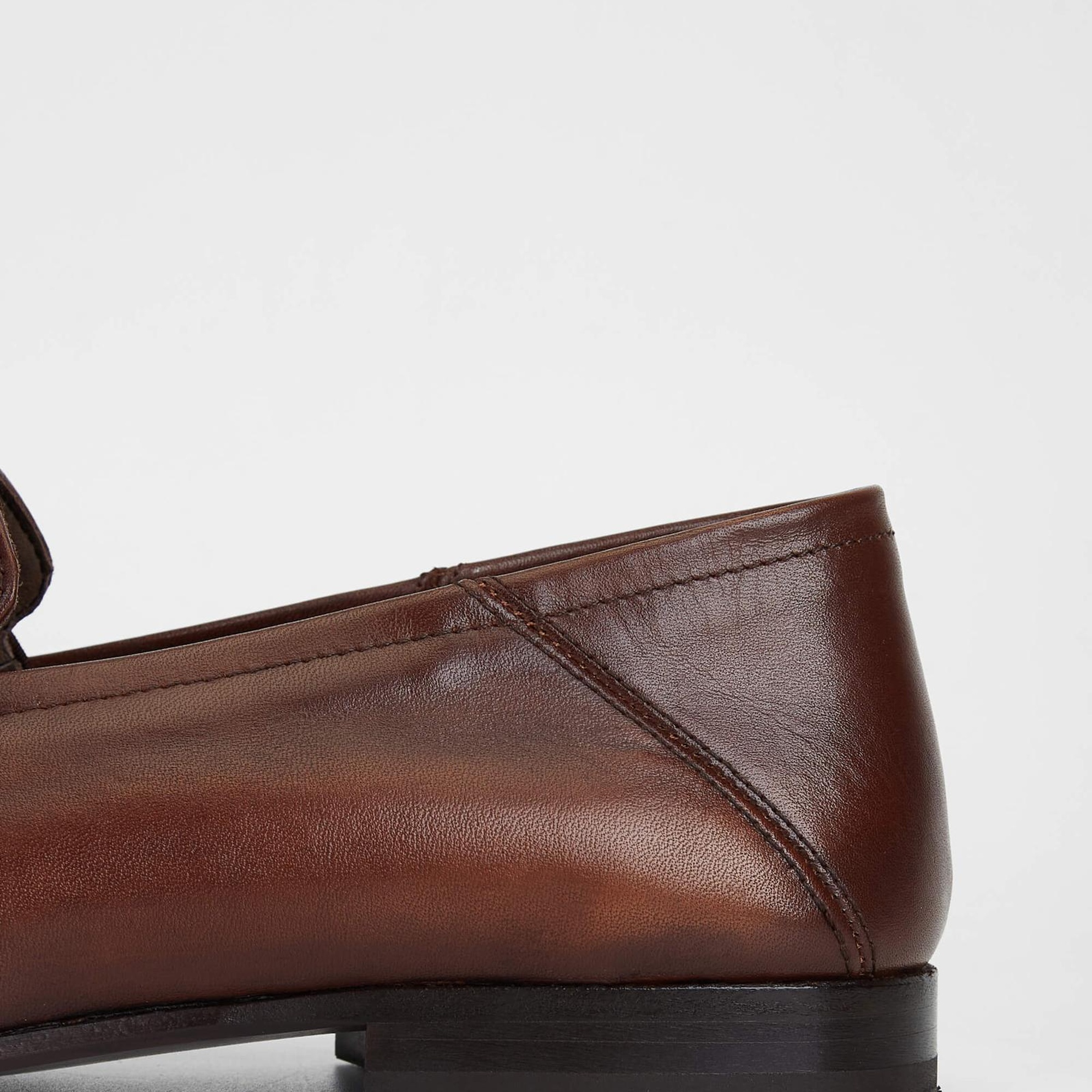 Tamer Tanca Erkek Hakiki Deri Kahverengi Loafer Ayakkabı