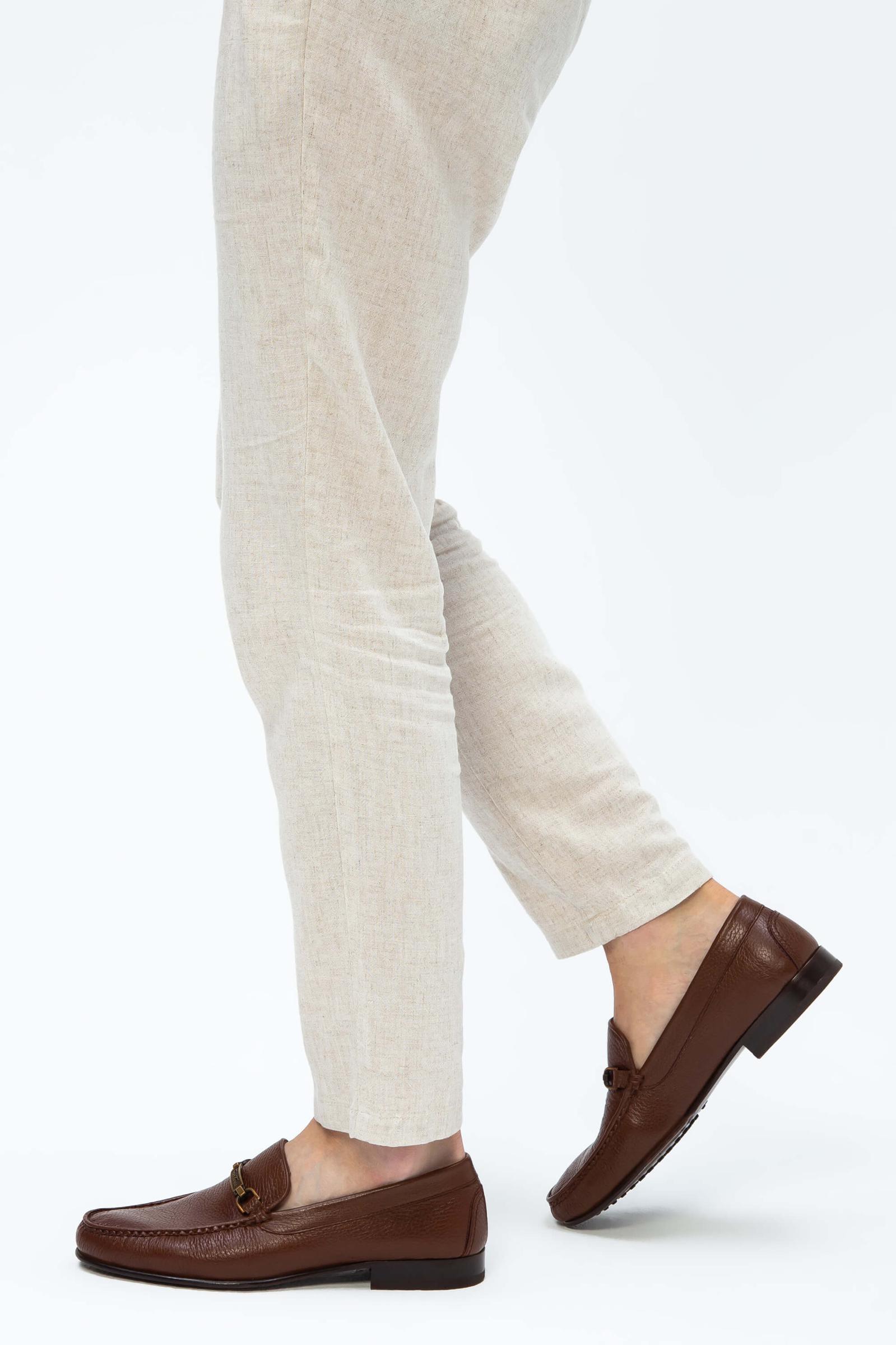  Tamer Tanca Erkek Hakiki Deri Taba Loafer Ayakkabı