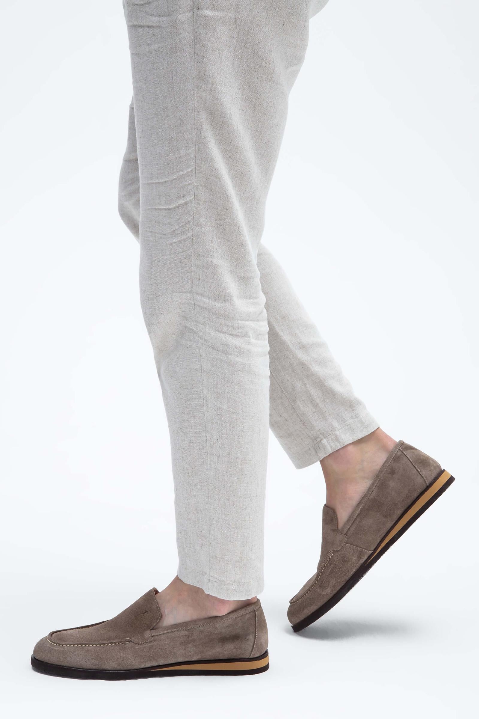  Tamer Tanca Erkek Hakiki Deri Taş süet Loafer Ayakkabı