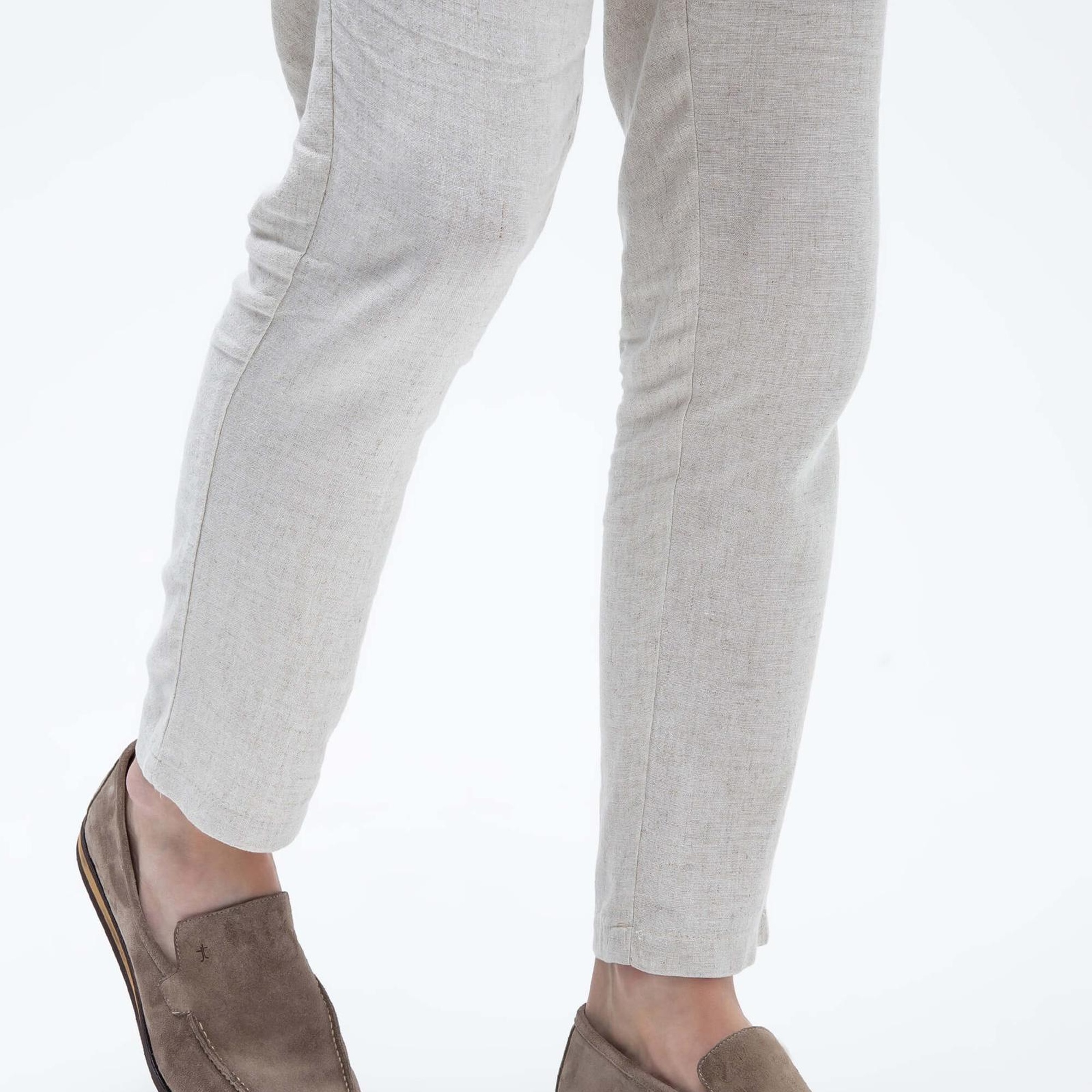 Tamer Tanca Erkek Hakiki Deri Taş süet Loafer Ayakkabı