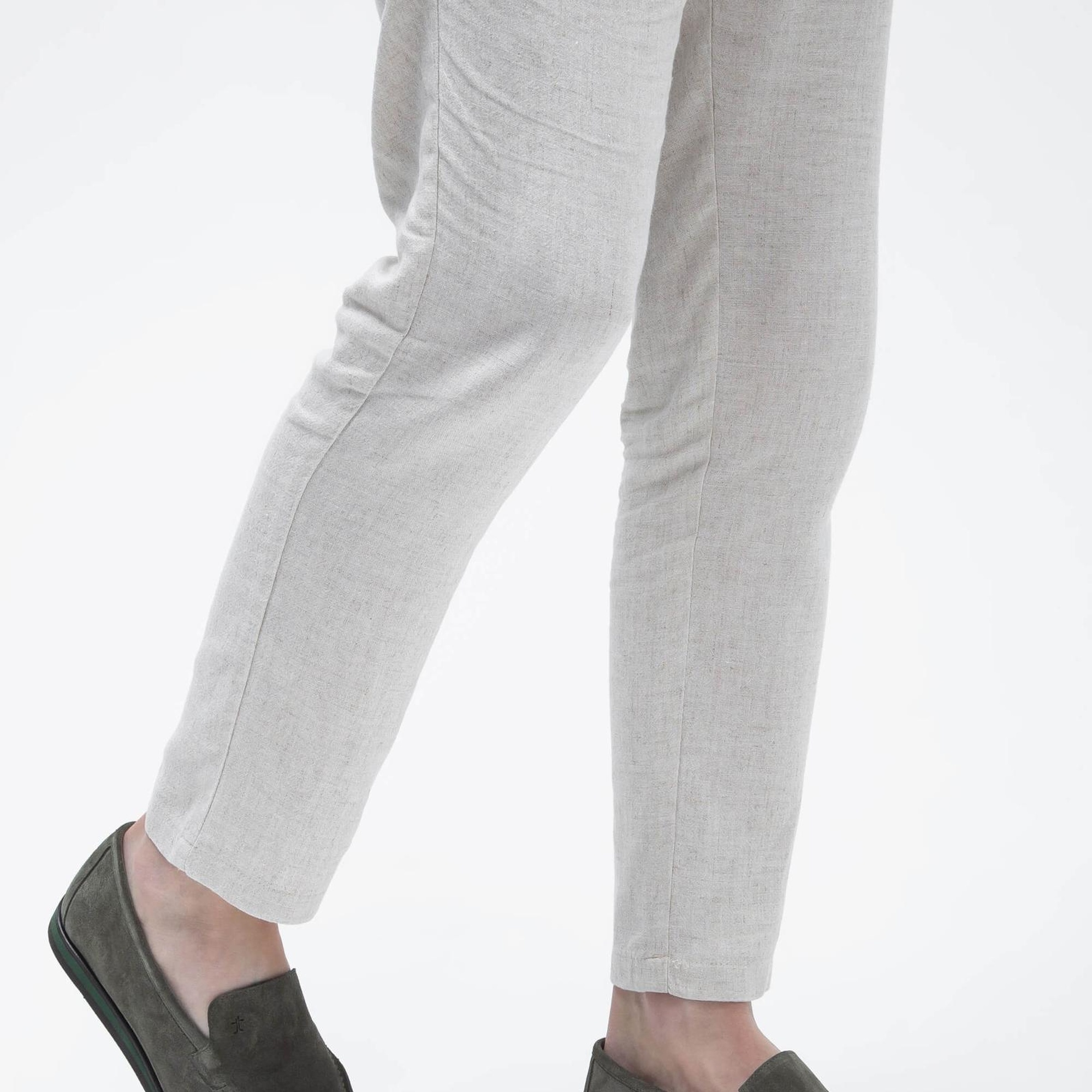 Tamer Tanca Erkek Hakiki Deri Yeşil Loafer Ayakkabı