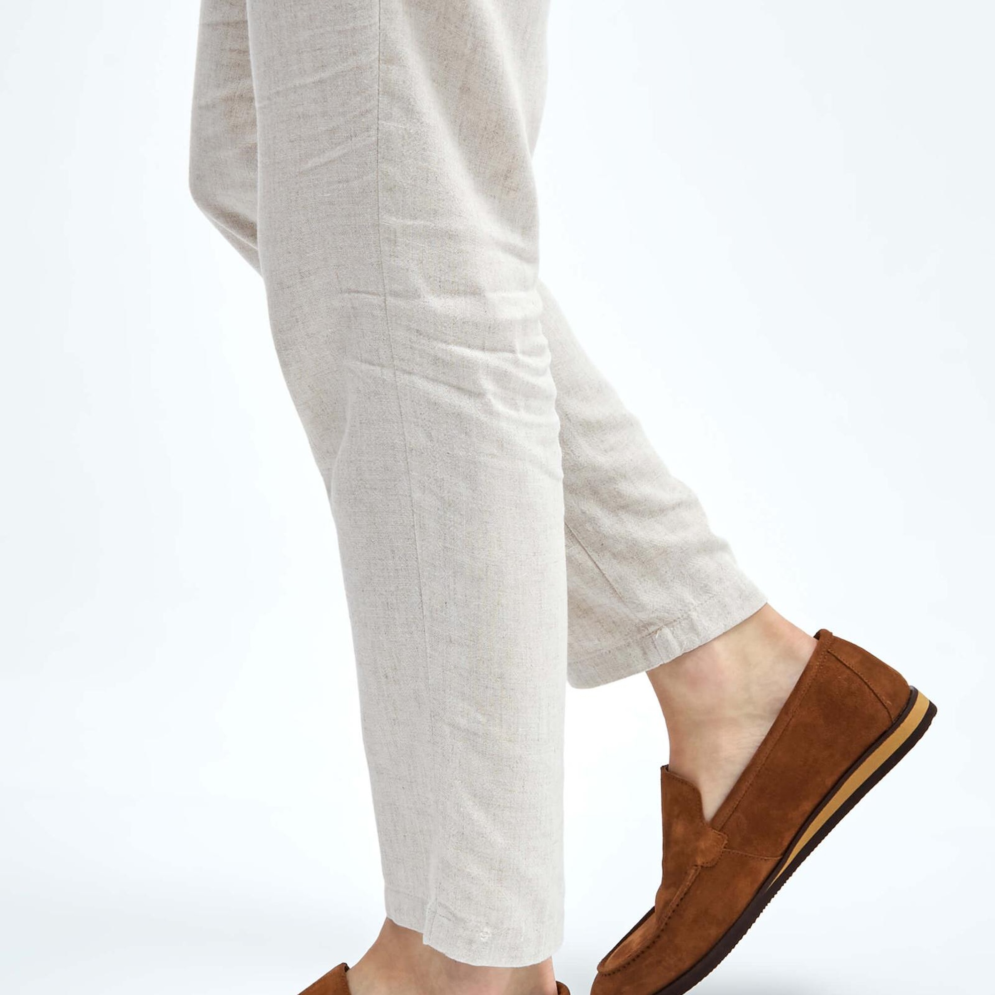 Tamer Tanca Erkek Hakiki Deri Tarçın Loafer Ayakkabı