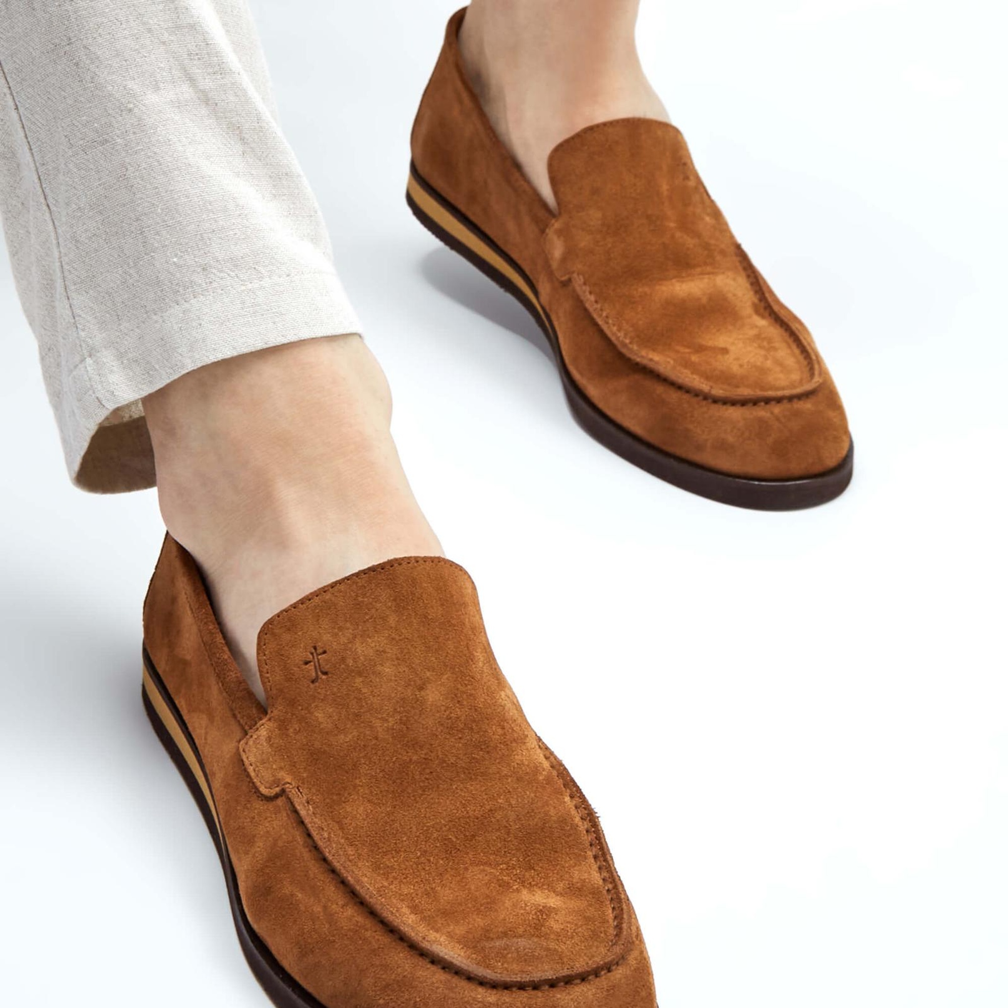 Tamer Tanca Erkek Hakiki Deri Tarçın Loafer Ayakkabı