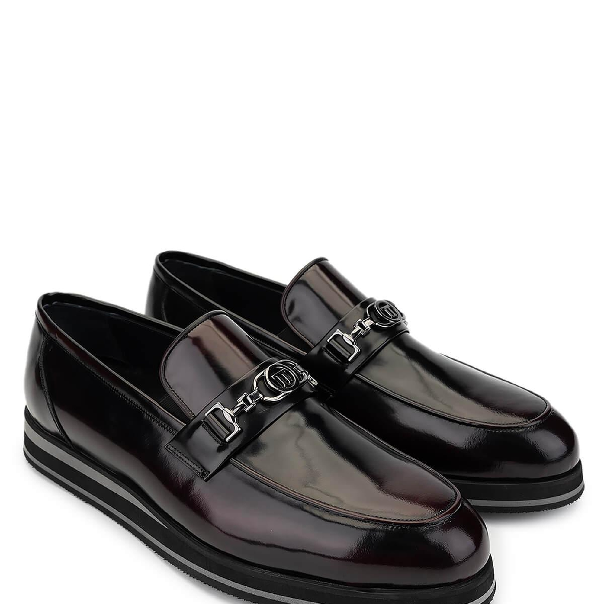 Tamer Tanca Erkek Hakiki Deri Bordo Loafer Ayakkabı