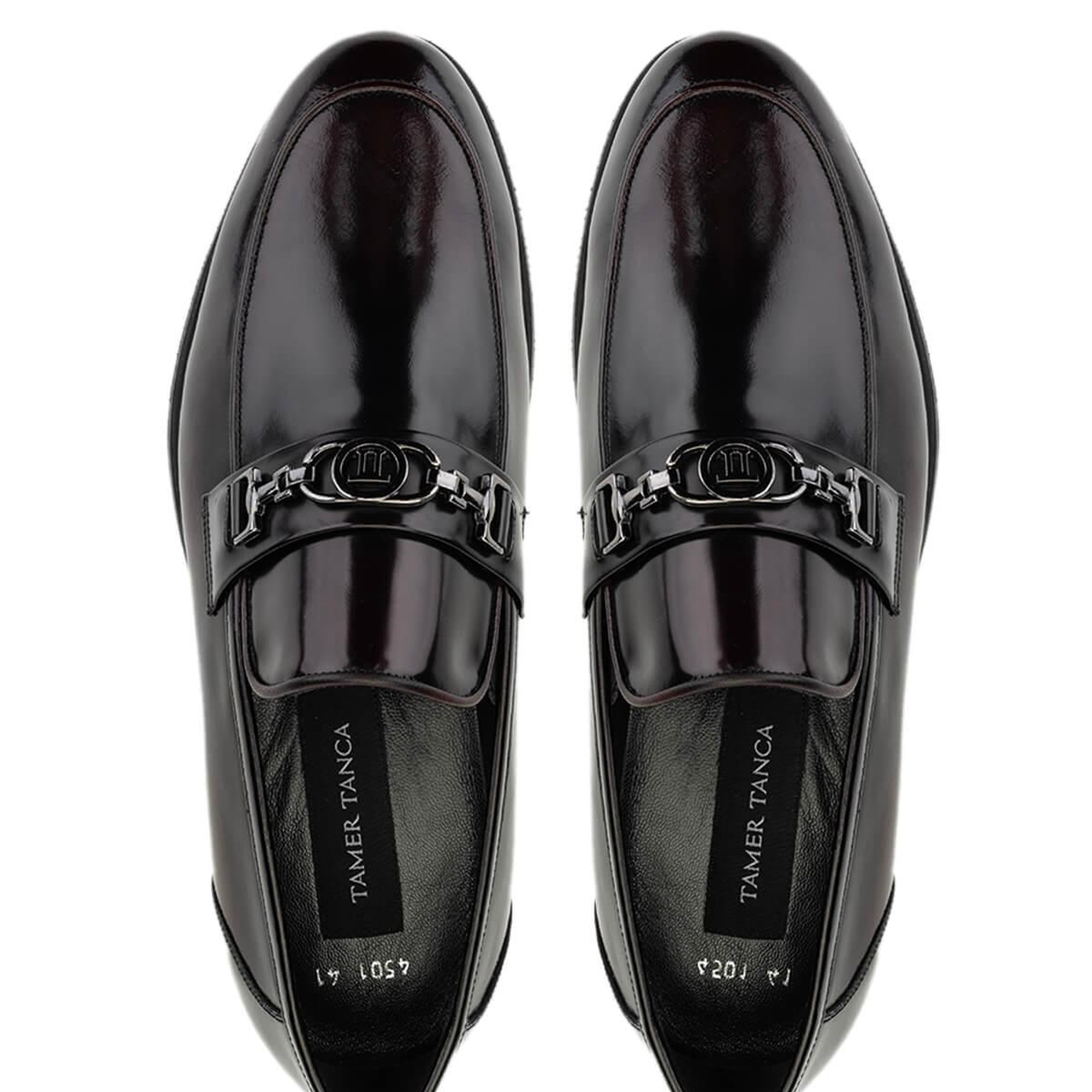 Tamer Tanca Erkek Hakiki Deri Bordo Loafer Ayakkabı