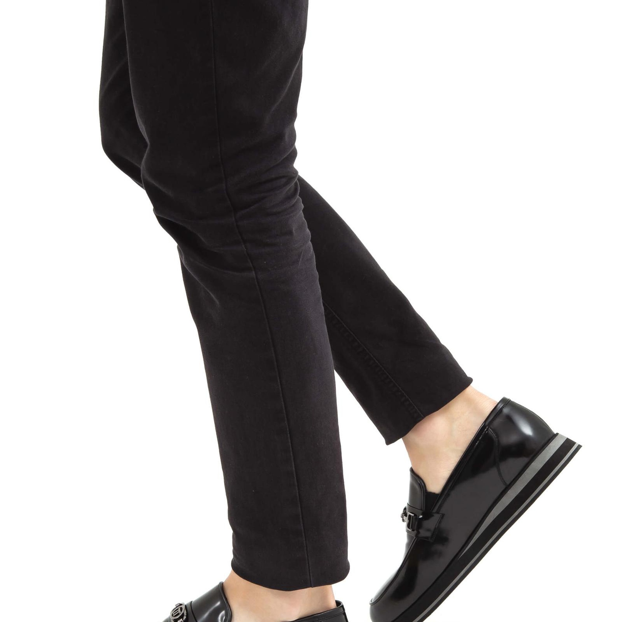 Tamer Tanca Erkek Hakiki Deri Siyah Açma Loafer Ayakkabı