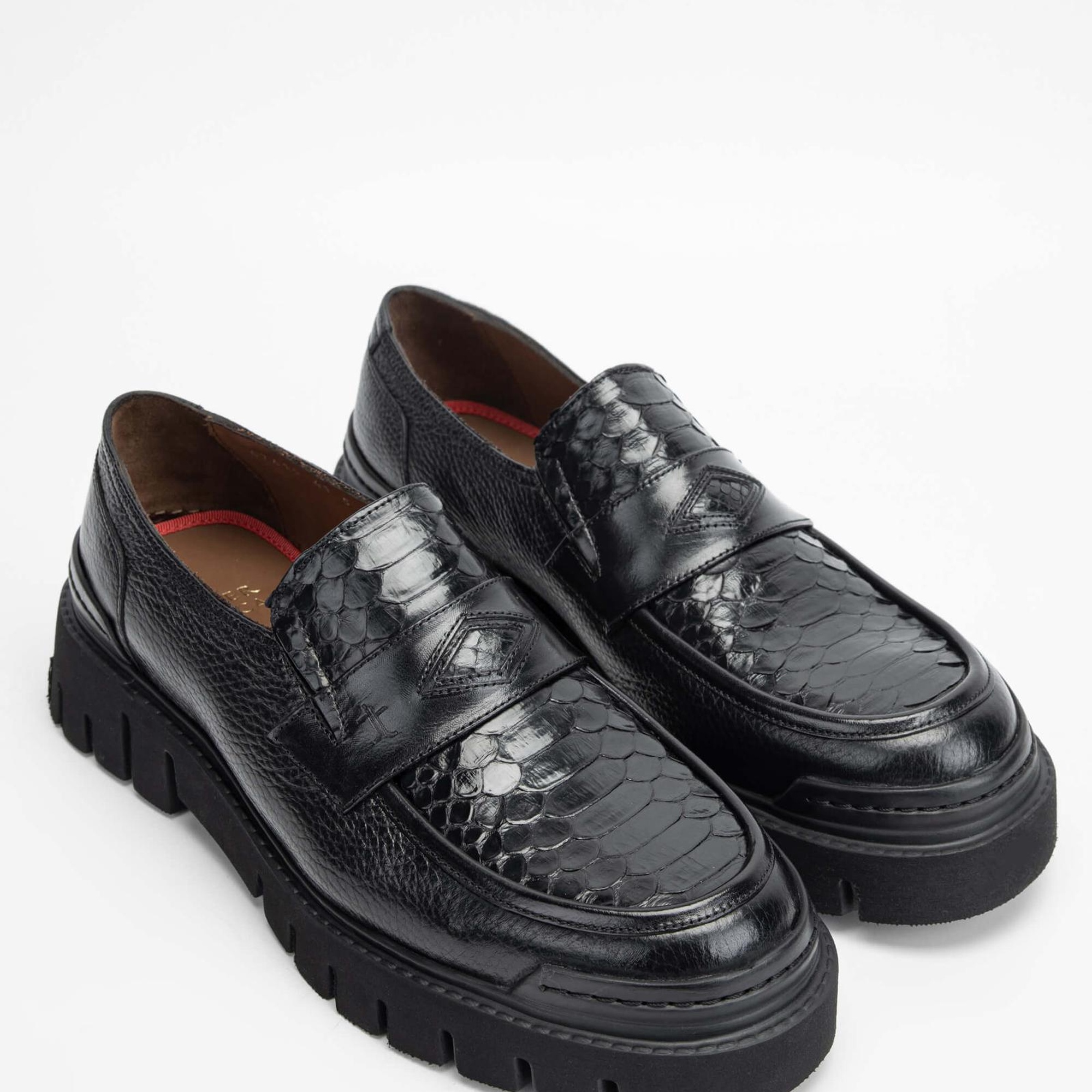 Tamer Tanca Erkek Hakiki Deri Siyah Loafer Ayakkabı