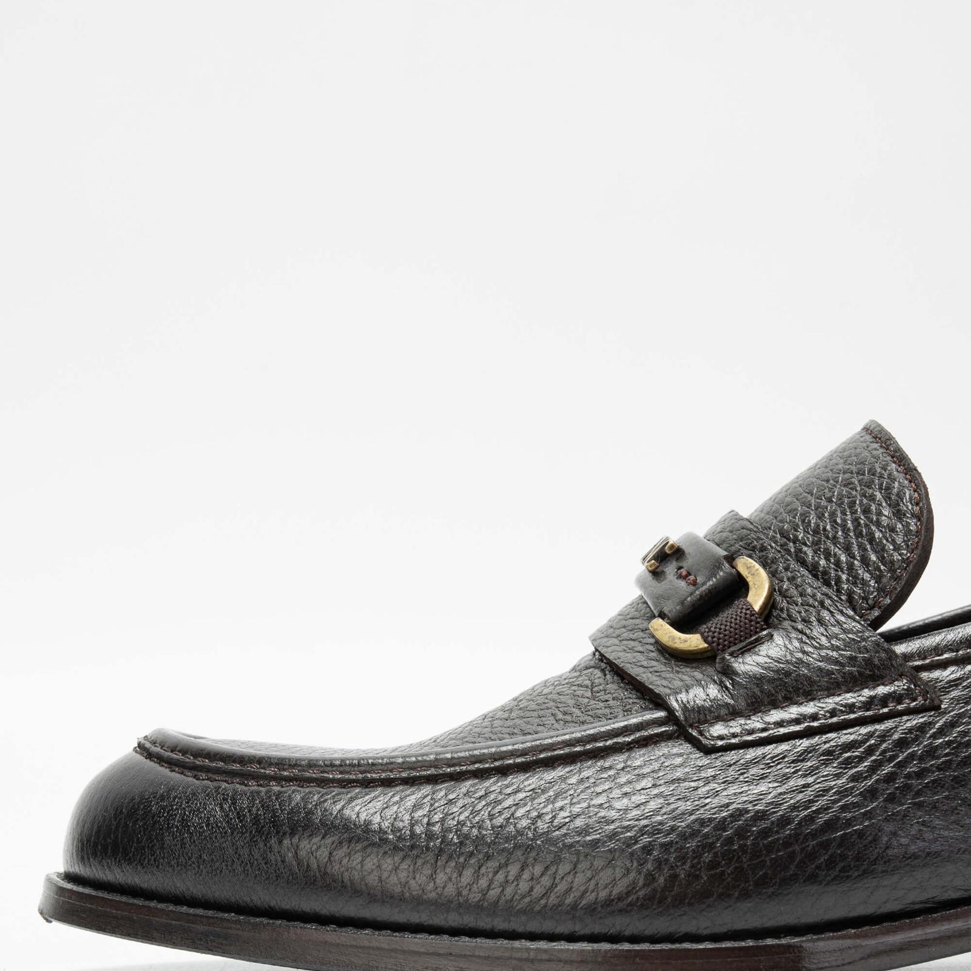 Tamer Tanca Erkek Hakiki Deri Kahverengi Loafer Ayakkabı