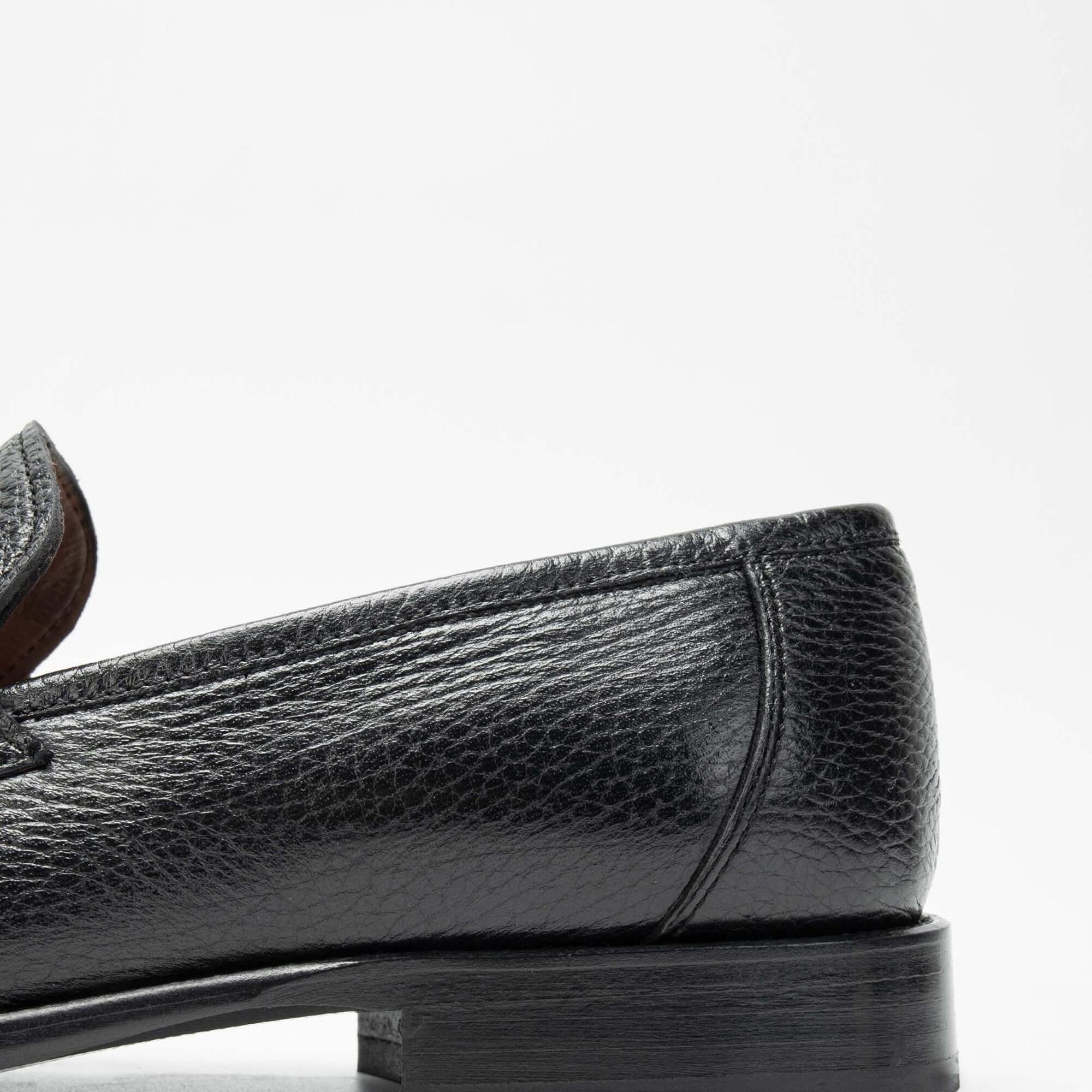 Tamer Tanca Erkek Hakiki Deri Siyah Loafer Ayakkabı