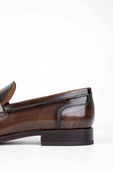  Tamer Tanca Erkek Hakiki Deri Kahverengi Loafer Ayakkabı