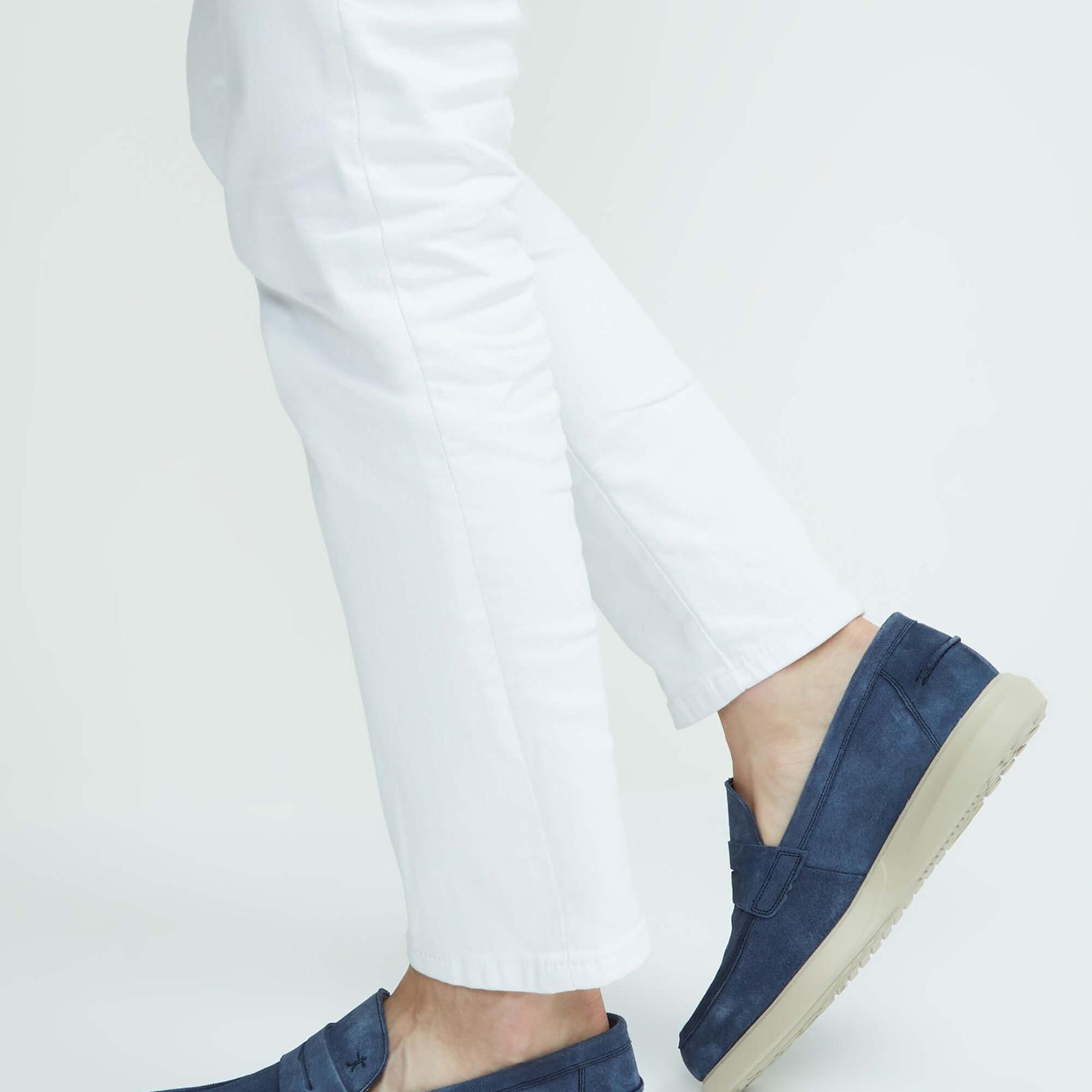 Tamer Tanca Erkek Hakiki Deri Lacivert Süet Loafer Ayakkabı