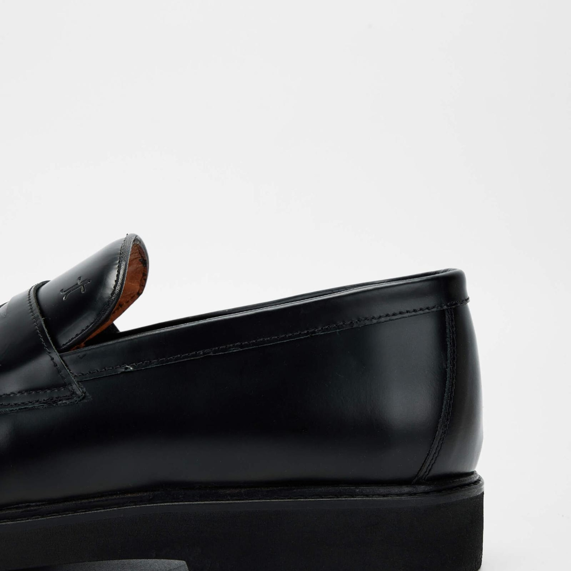Tamer Tanca Erkek Hakiki Deri Siyah Açma Loafer Ayakkabı