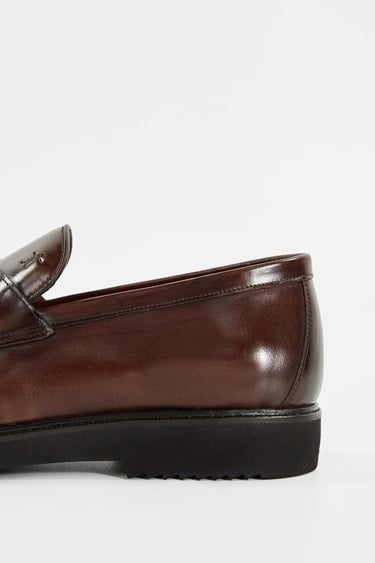  Tamer Tanca Erkek Hakiki Deri Kahverengi Loafer Ayakkabı