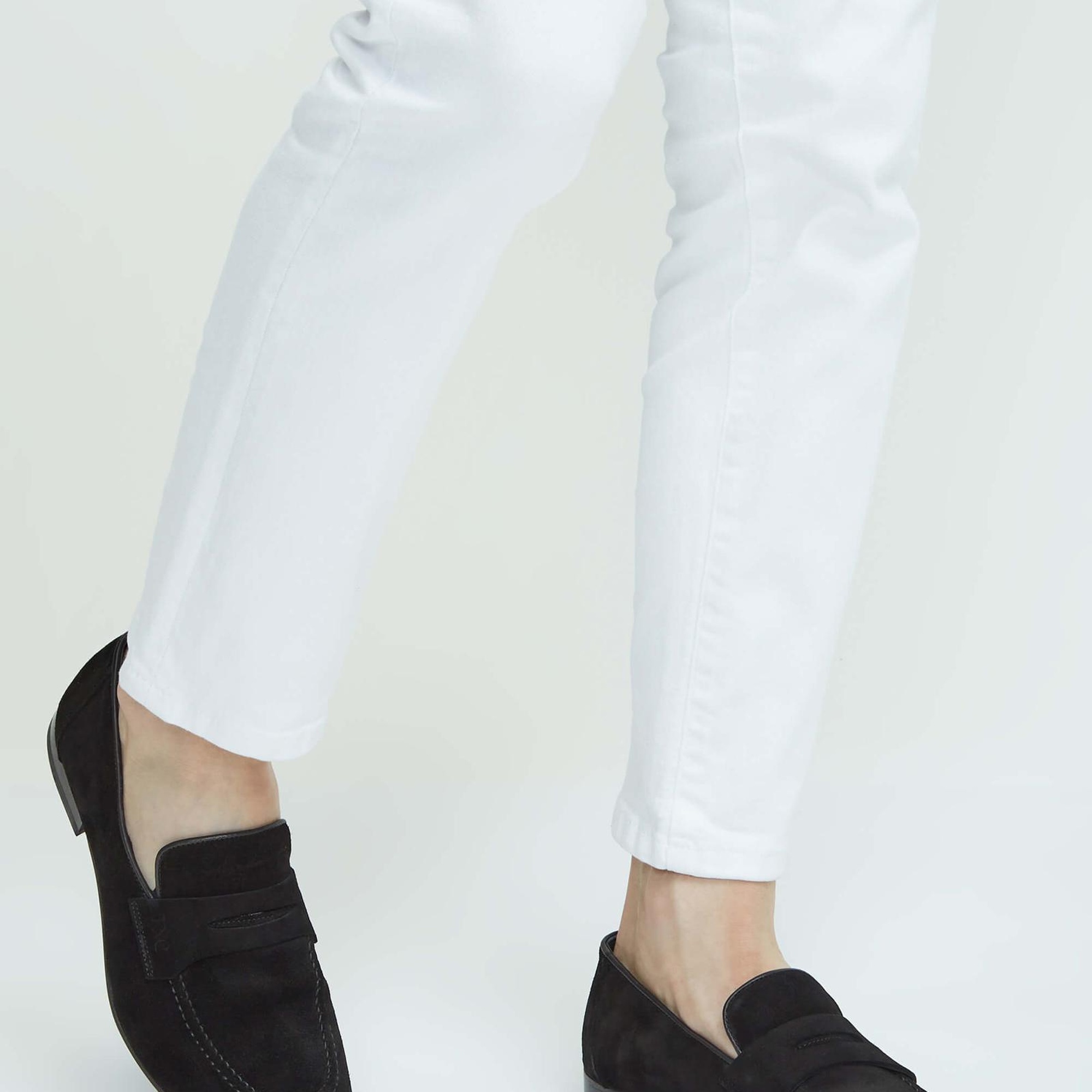 Tamer Tanca Erkek Hakiki Deri Siyah Süet Loafer Ayakkabı