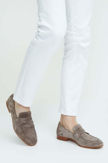  Tamer Tanca Erkek Hakiki Deri Kahverengi Loafer Ayakkabı