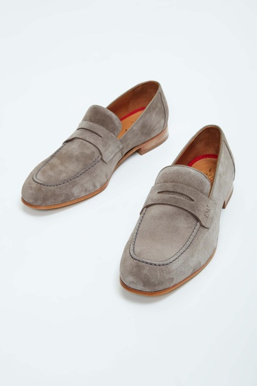  Tamer Tanca Erkek Hakiki Deri Kahverengi Loafer Ayakkabı