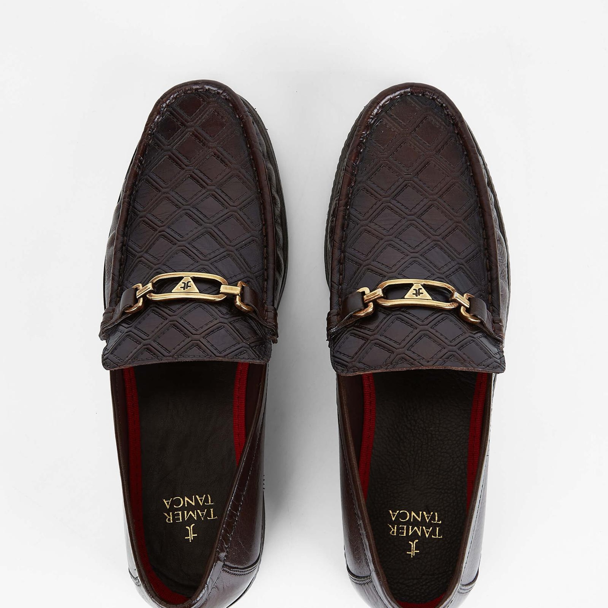 Tamer Tanca Erkek Hakiki Deri Kahverengi Loafer Ayakkabı