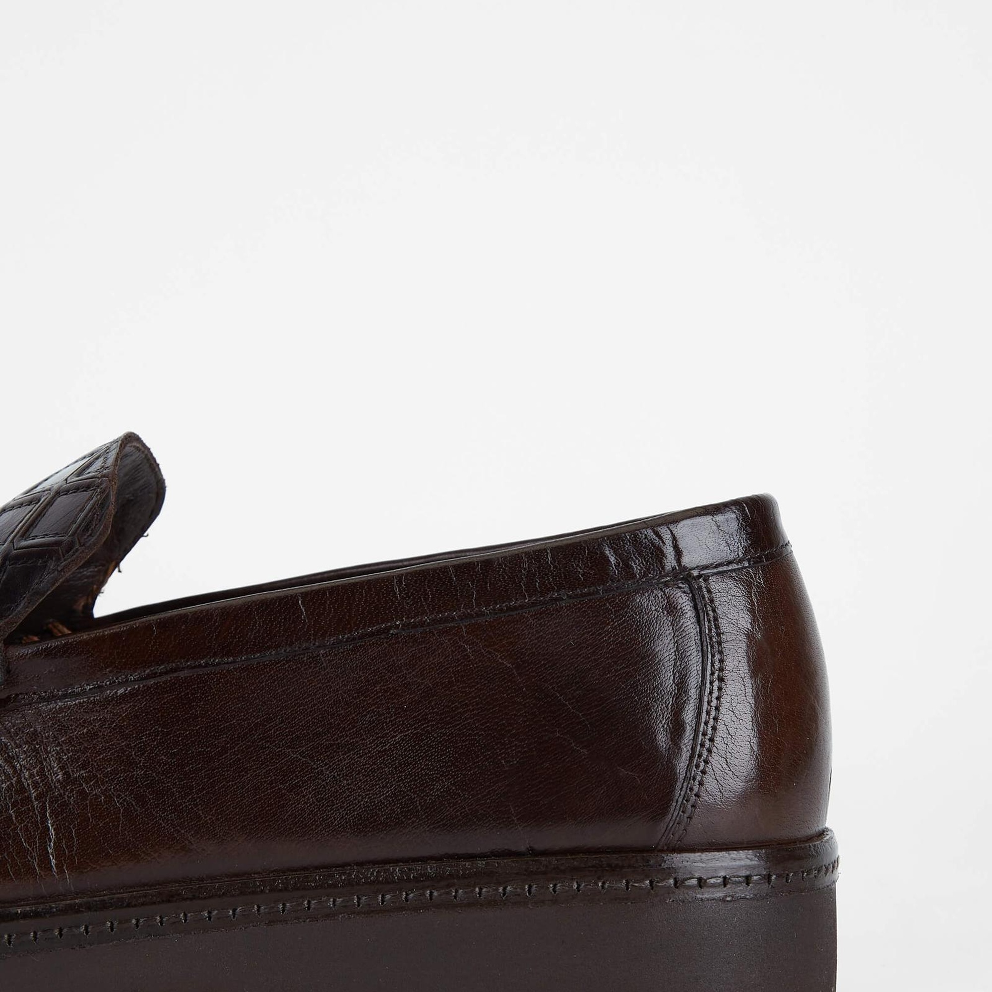 Tamer Tanca Erkek Hakiki Deri Kahverengi Loafer Ayakkabı