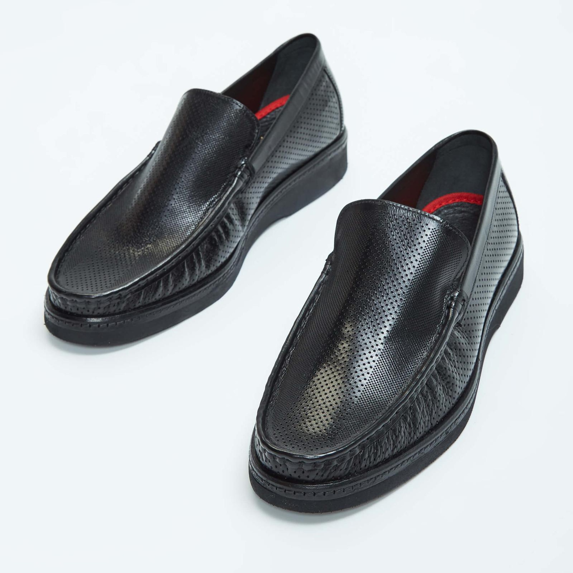 Tamer Tanca Erkek Hakiki Deri Siyah Loafer Ayakkabı