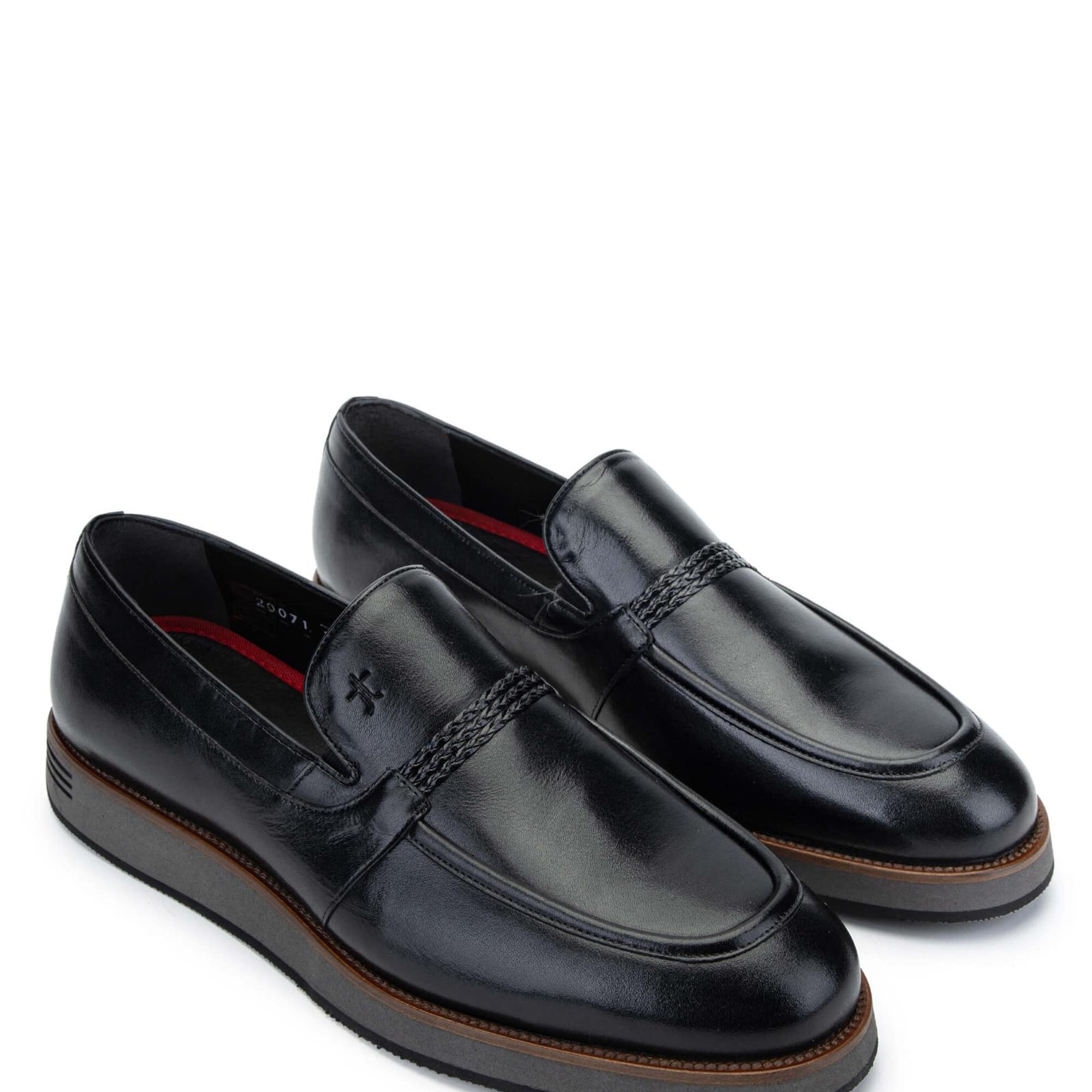 Tamer Tanca Erkek Hakiki Deri Siyah Loafer Ayakkabı