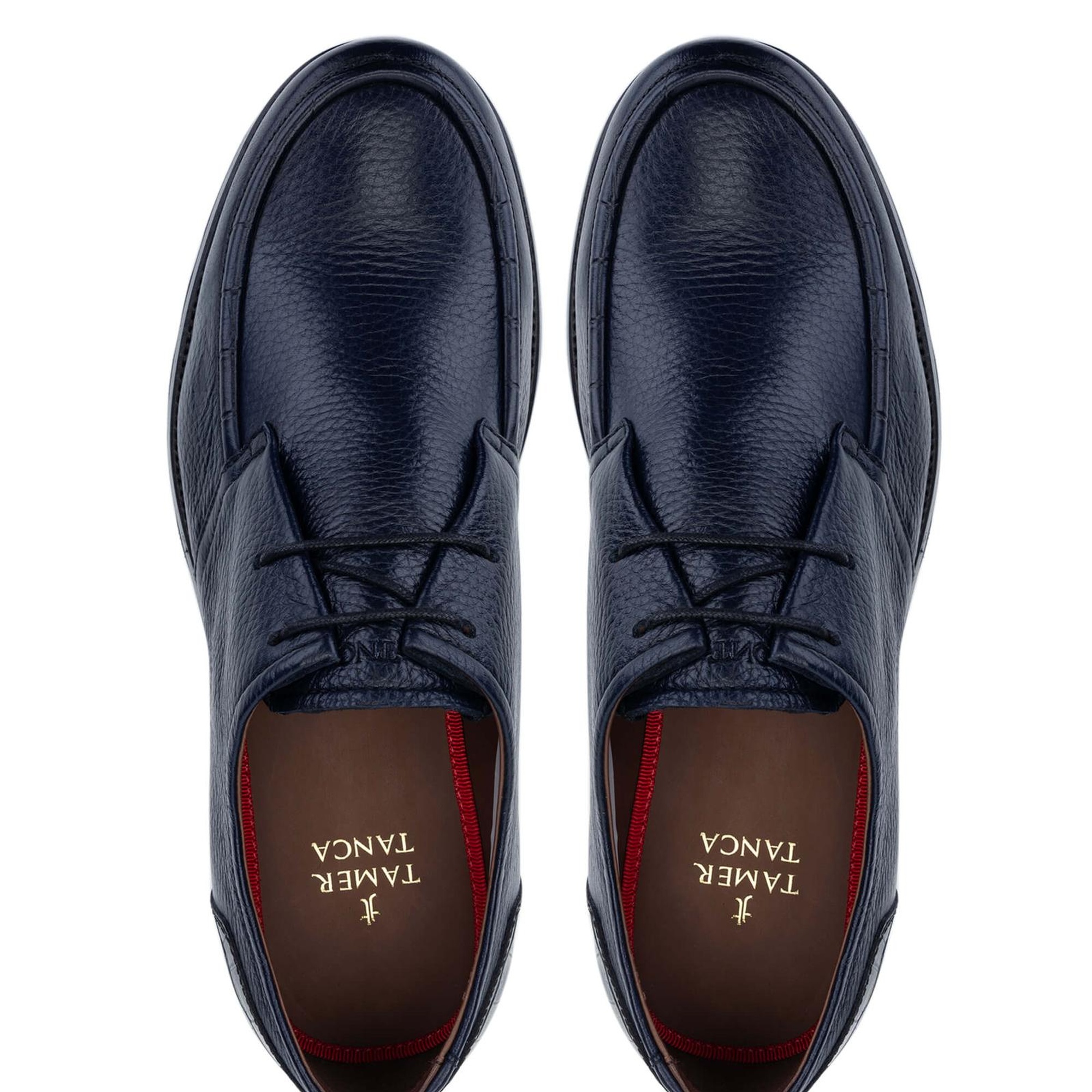 Tamer Tanca Erkek Hakiki Lacivert Casual Deri Ayakkabı