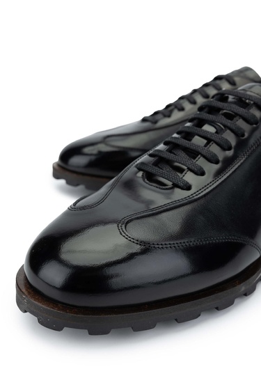  Tamer Tanca Erkek Hakiki Deri Siyah Casual Ayakkabı