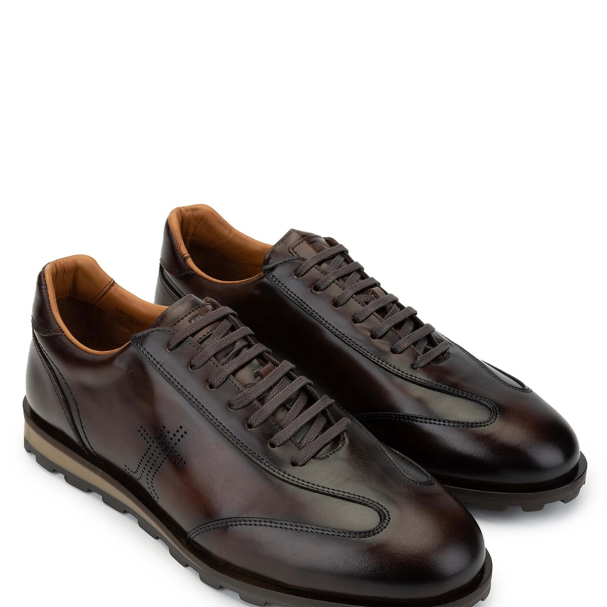 Tamer Tanca Erkek Hakiki Deri Kahverengi Casual Ayakkabı