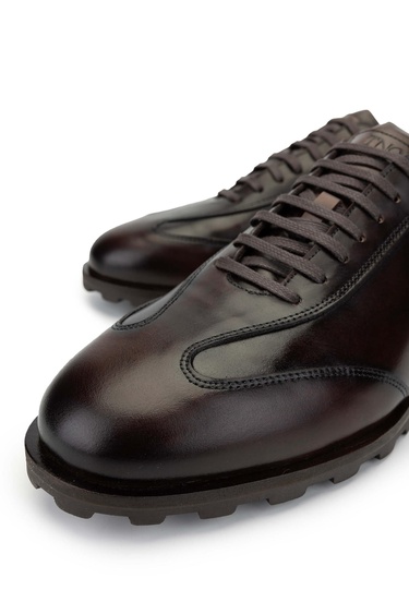  Tamer Tanca Erkek Hakiki Deri Kahverengi Casual Ayakkabı