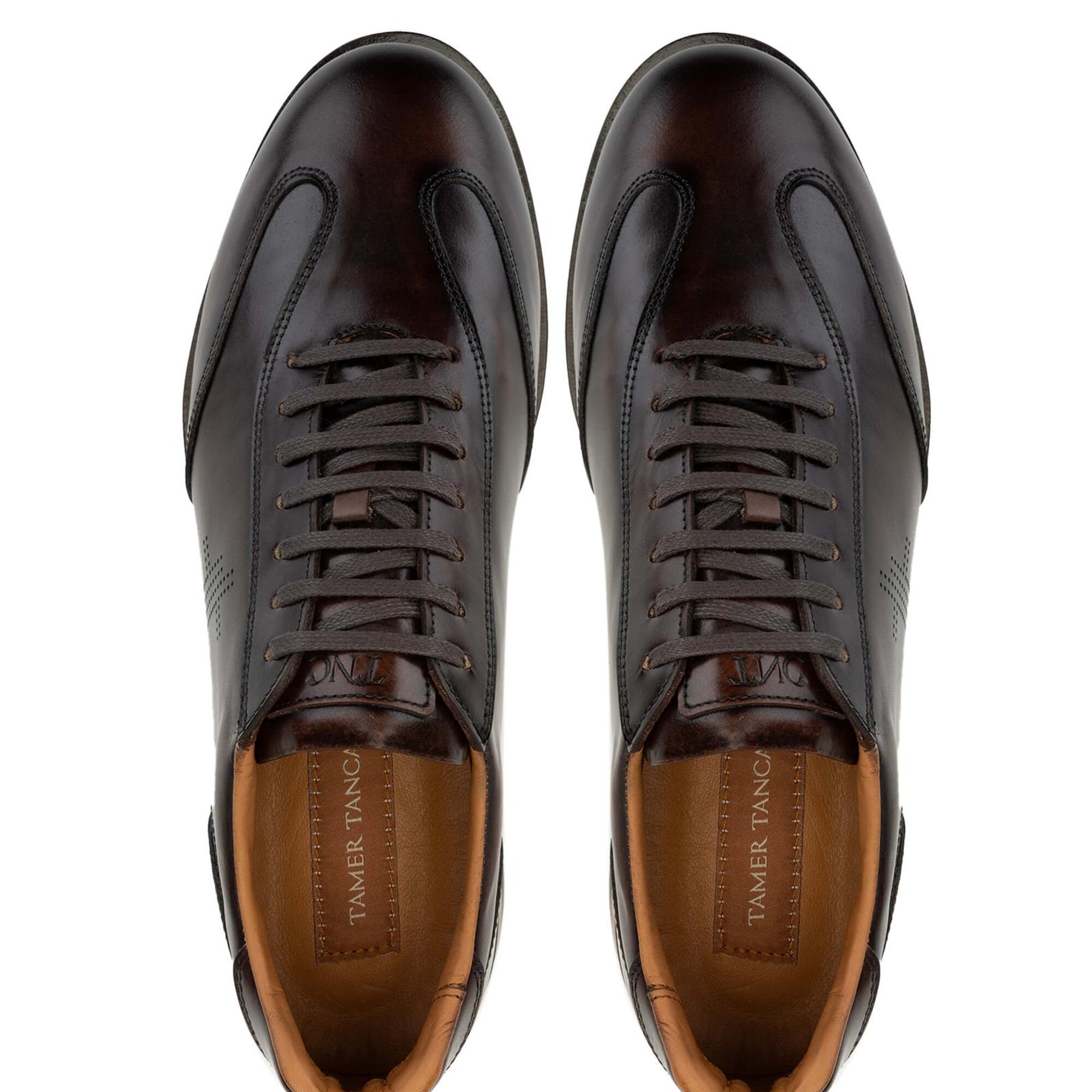 Tamer Tanca Erkek Hakiki Deri Kahverengi Casual Ayakkabı