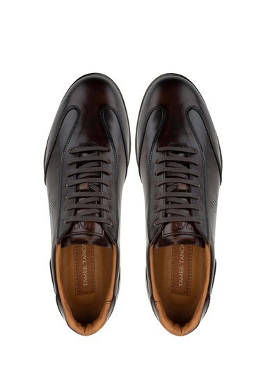  Tamer Tanca Erkek Hakiki Deri Kahverengi Casual Ayakkabı