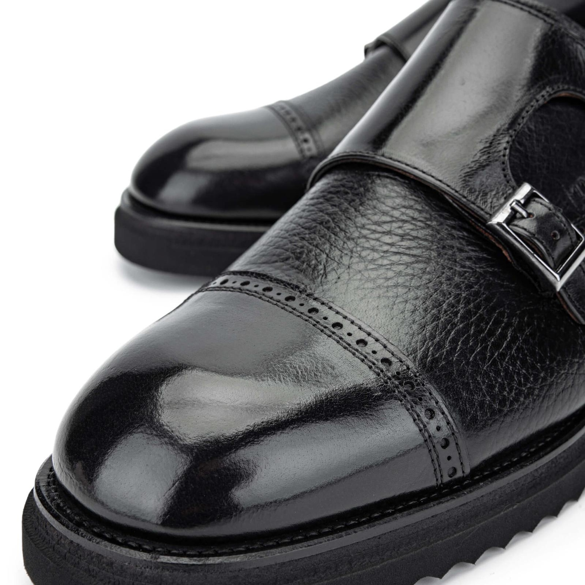 Tamer Tanca Erkek Hakiki Deri Casual Siyah Ayakkabı