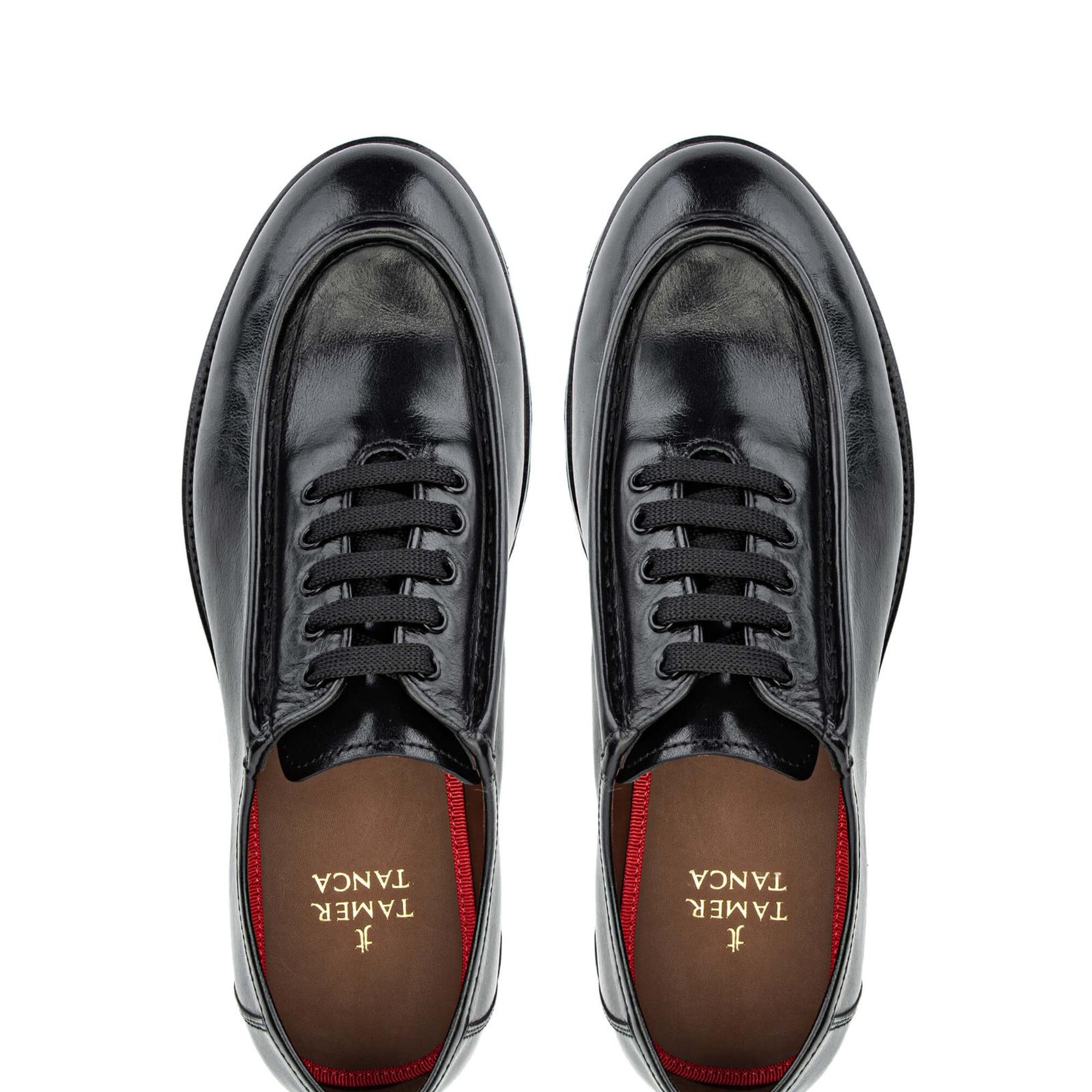 Tamer Tanca Erkek Hakiki Deri Casual Siyah Ayakkabı