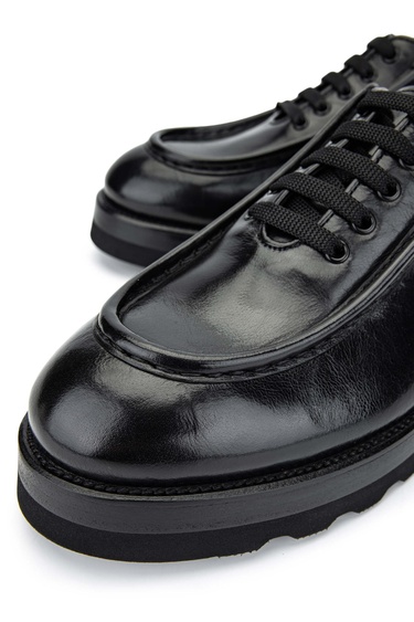  Tamer Tanca Erkek Hakiki Deri Casual Siyah Ayakkabı