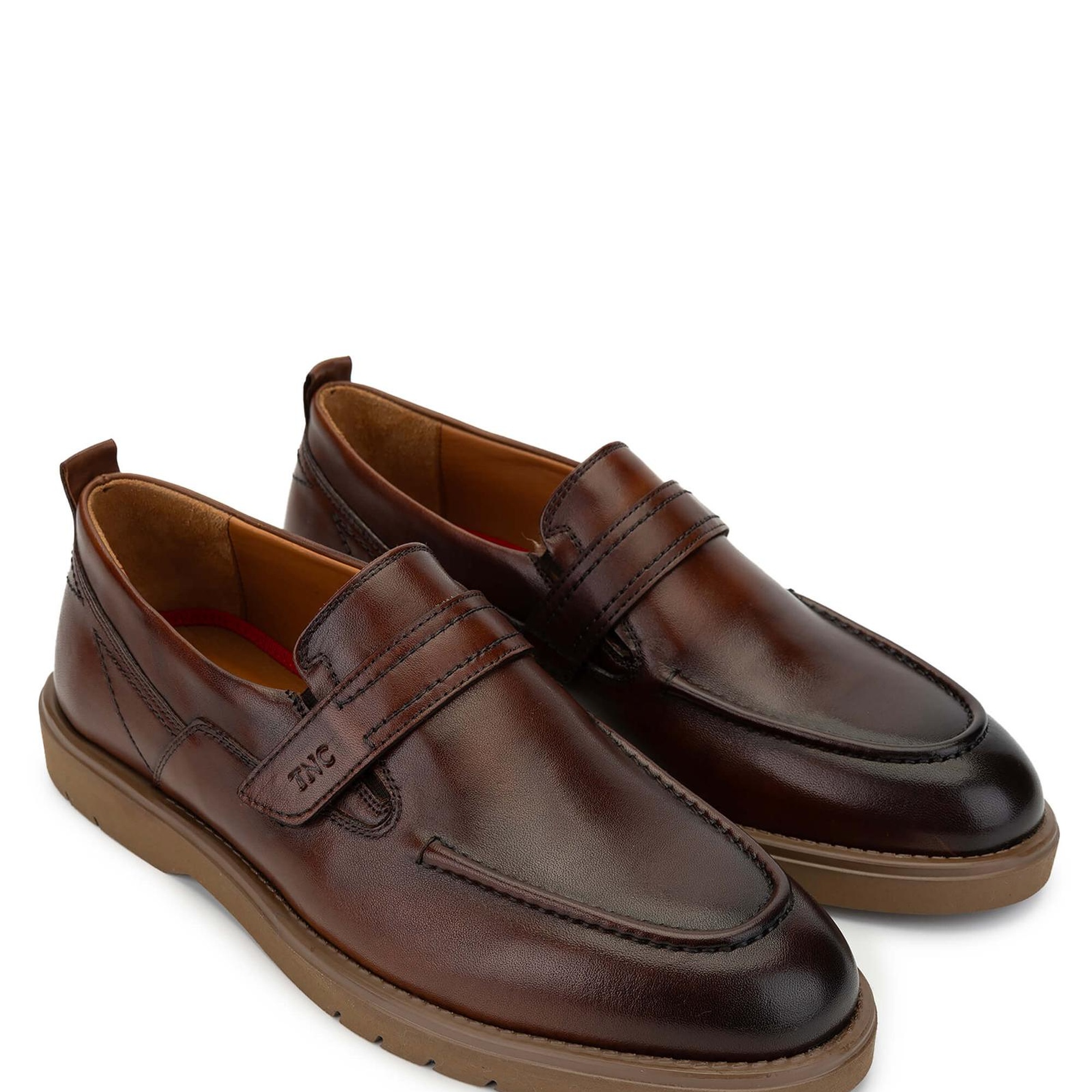 Tamer Tanca Erkek Hakiki Deri Kahverengi Casual Ayakkabı