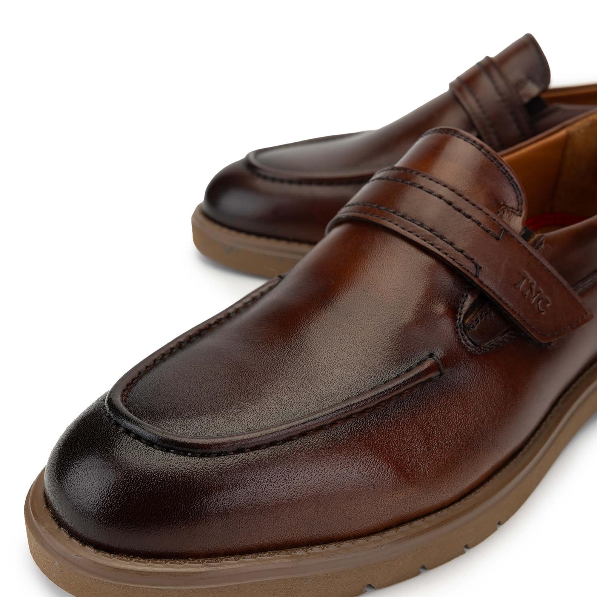 Tamer Tanca Erkek Hakiki Deri Kahverengi Casual Ayakkabı