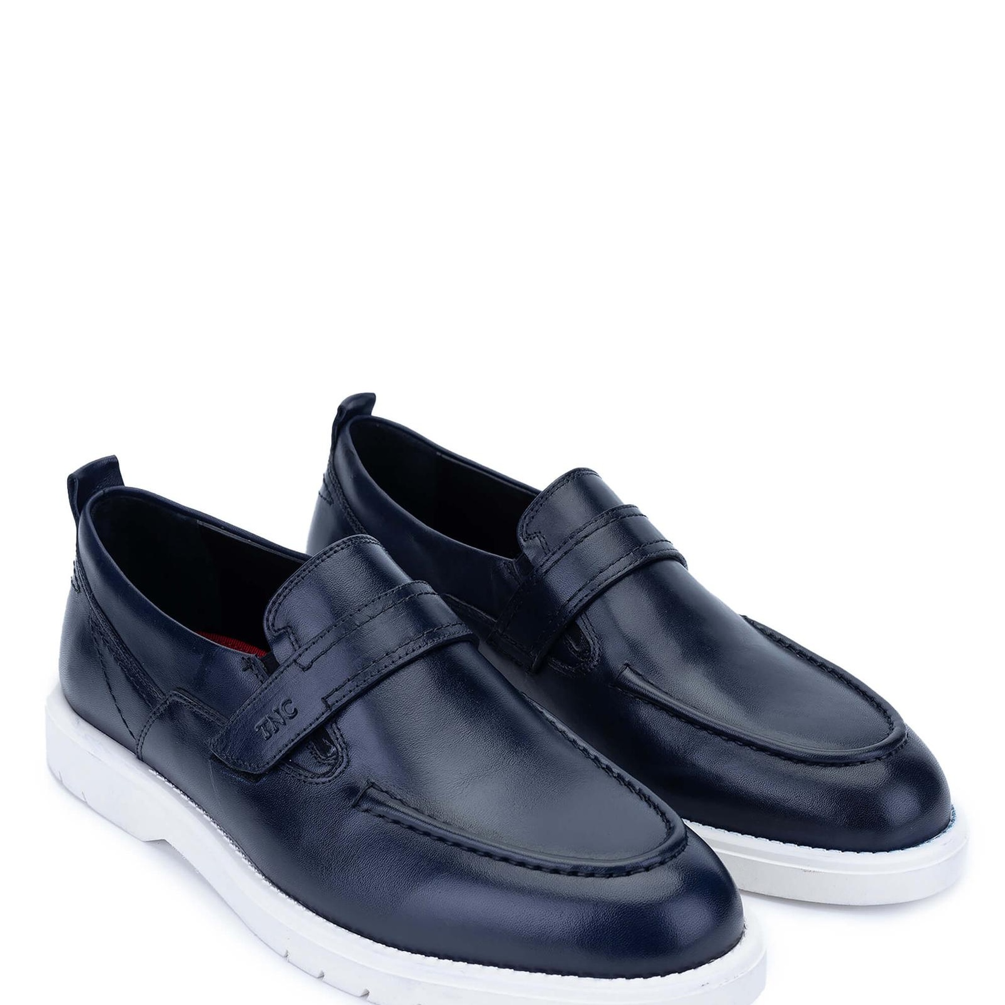 Tamer Tanca Erkek Hakiki Deri Lacivert Casual Ayakkabı