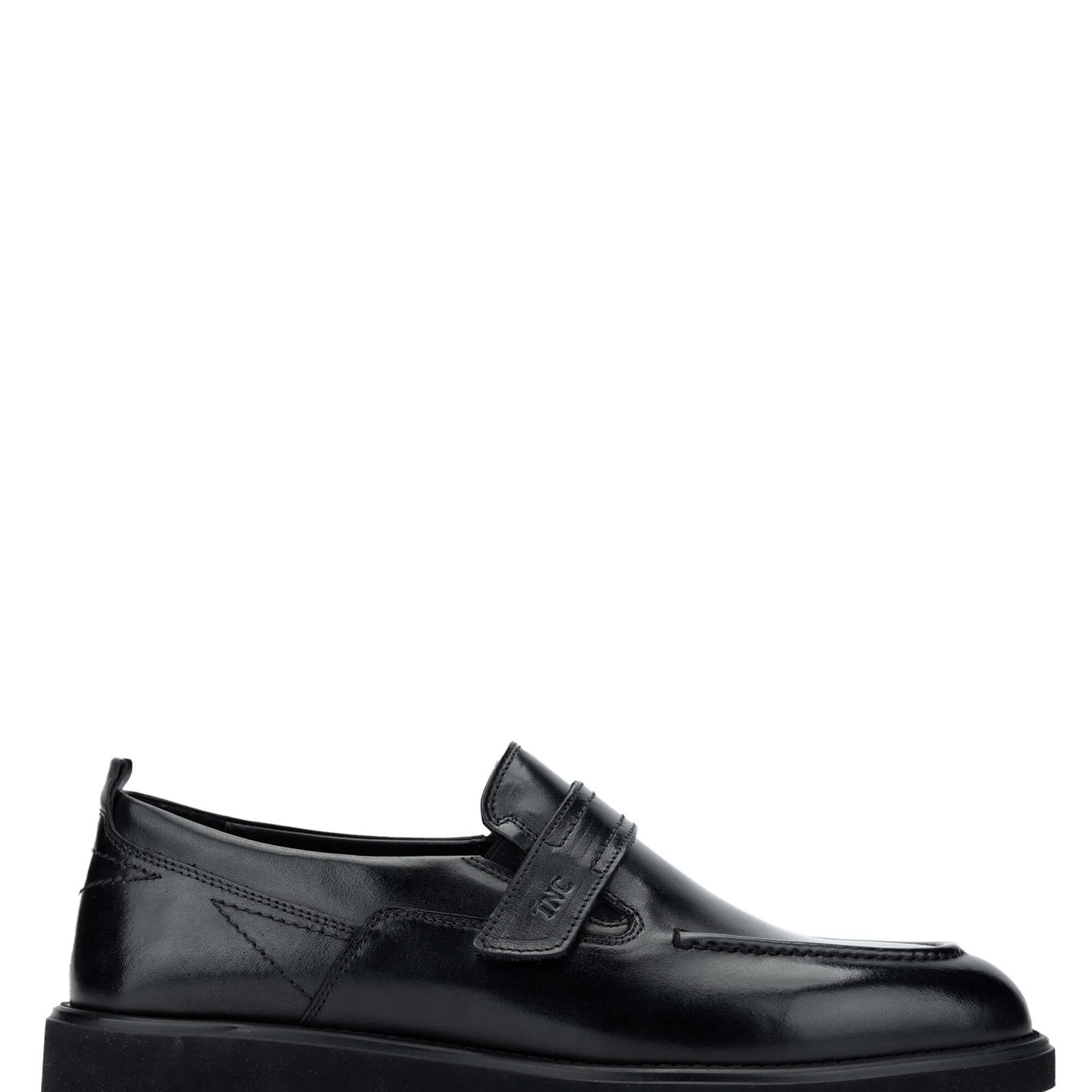 Tamer Tanca Erkek Hakiki Deri Siyah Deri Casual Ayakkabı