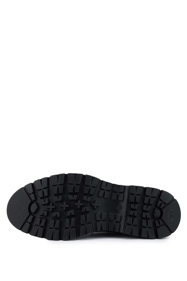  Tamer Tanca Erkek Hakiki Deri Siyah Açma Casual Ayakkabı