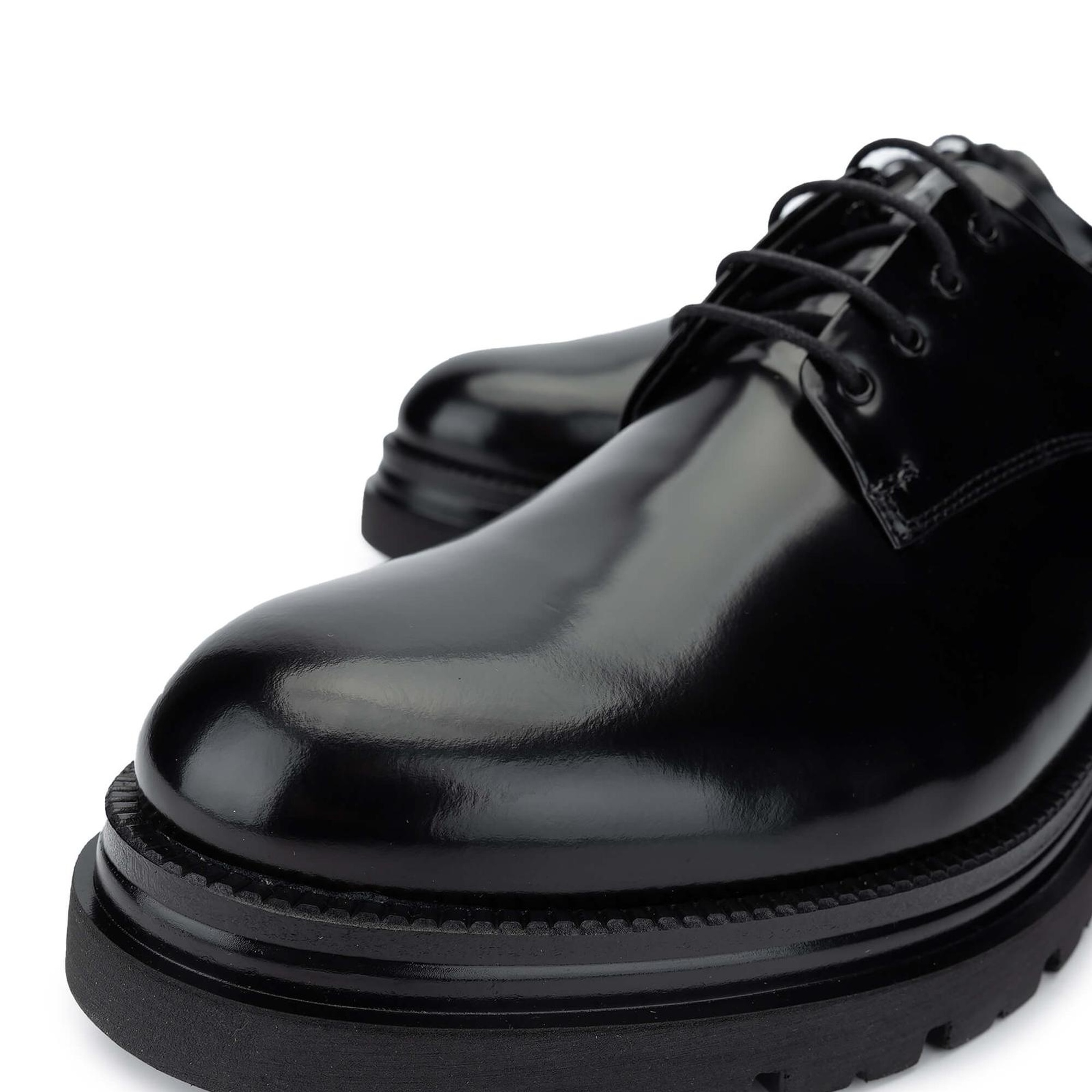 Tamer Tanca Erkek Hakiki Deri Siyah Açma Casual Ayakkabı